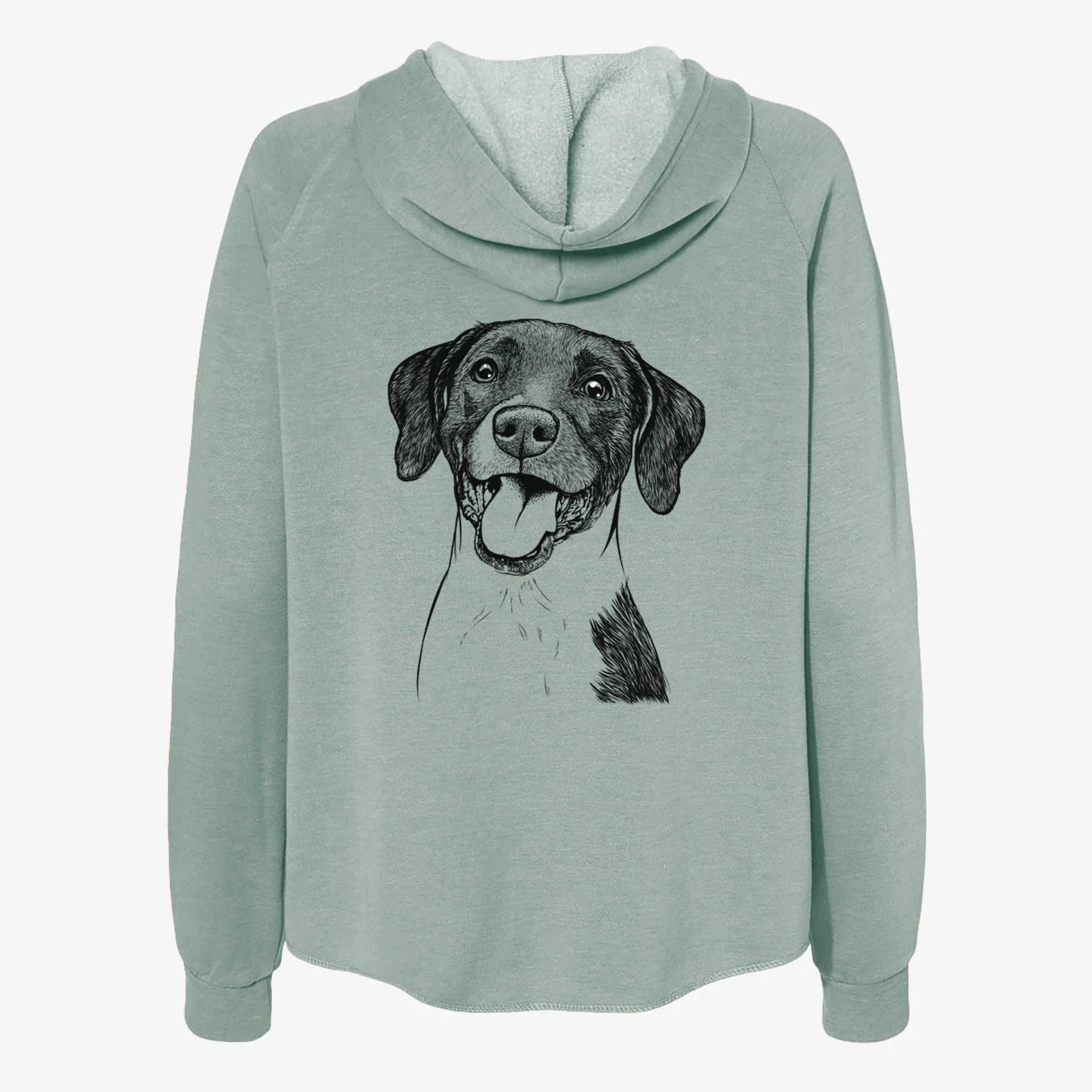 Harper the Mixed Breed - Women's Cali Wave Zip-Up Sweatshirt - Image 4