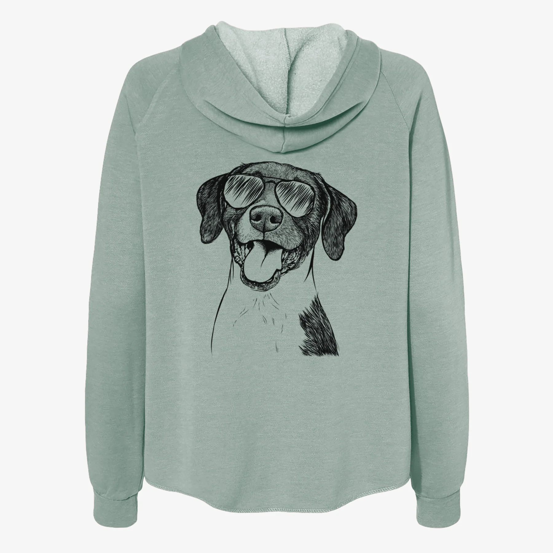 Harper the Mixed Breed - Women's Cali Wave Zip-Up Sweatshirt - Image 7