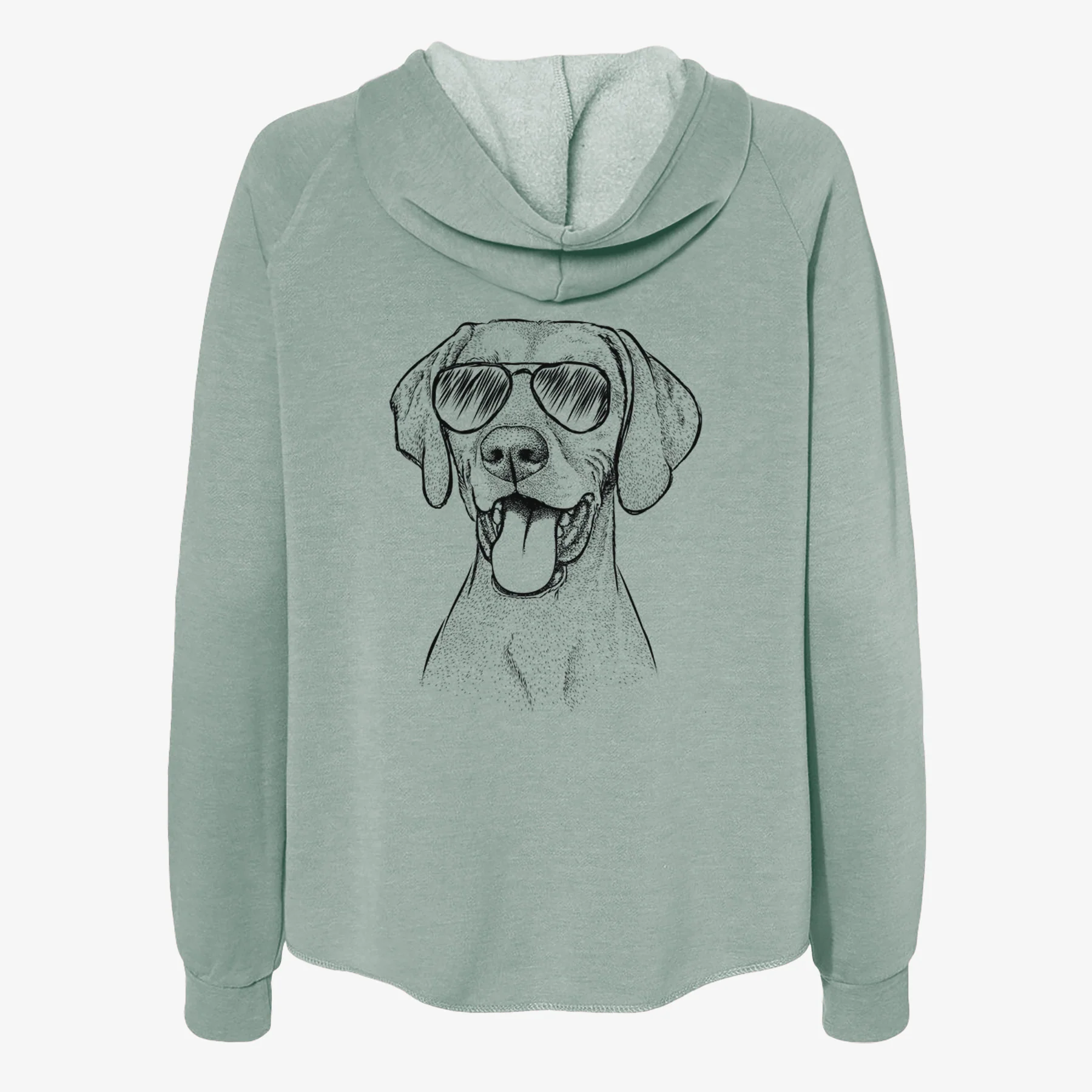 Harper the Vizsla - Women's Cali Wave Zip-Up Sweatshirt - Image 7