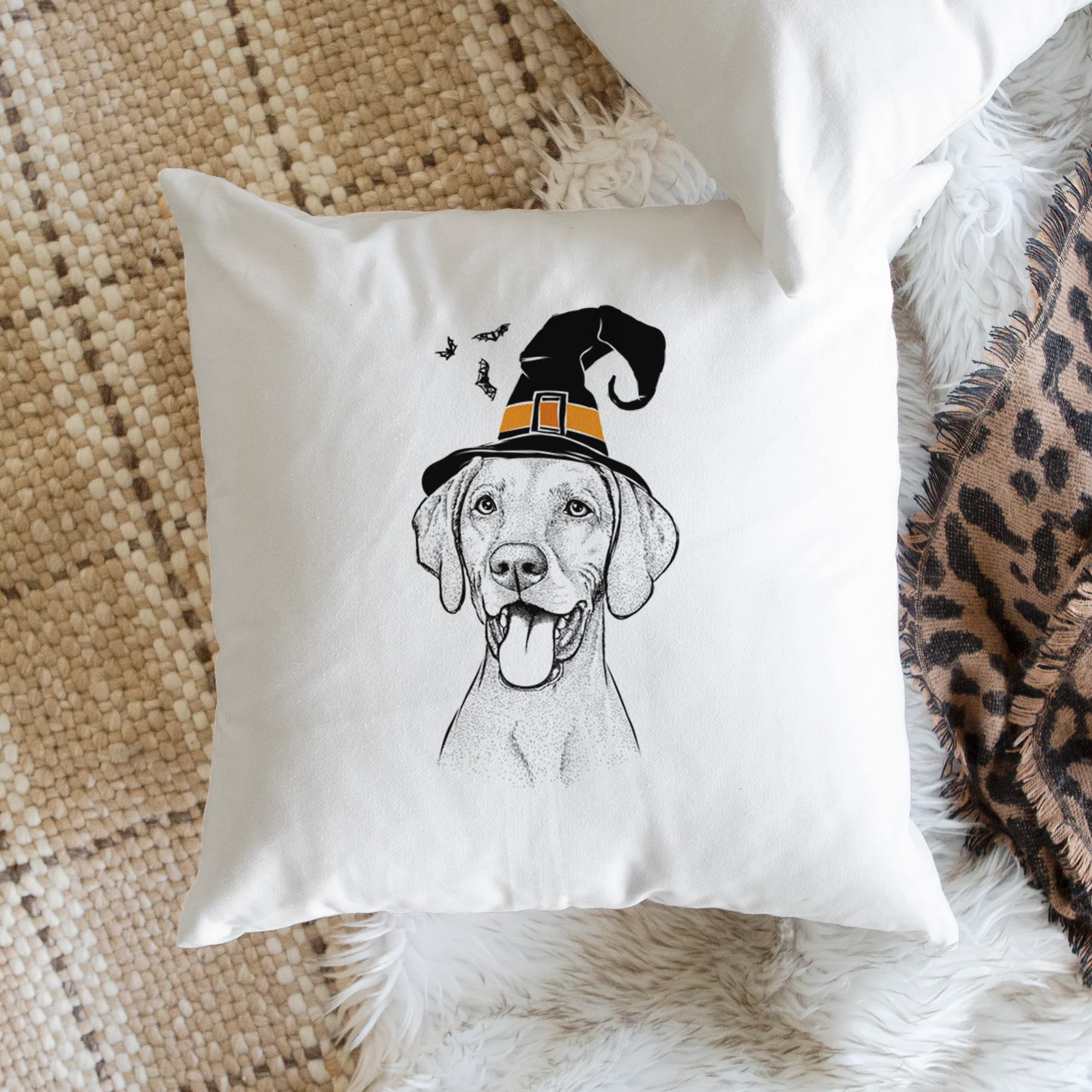Harper the Vizsla - Throw Pillow Cover - Image 2