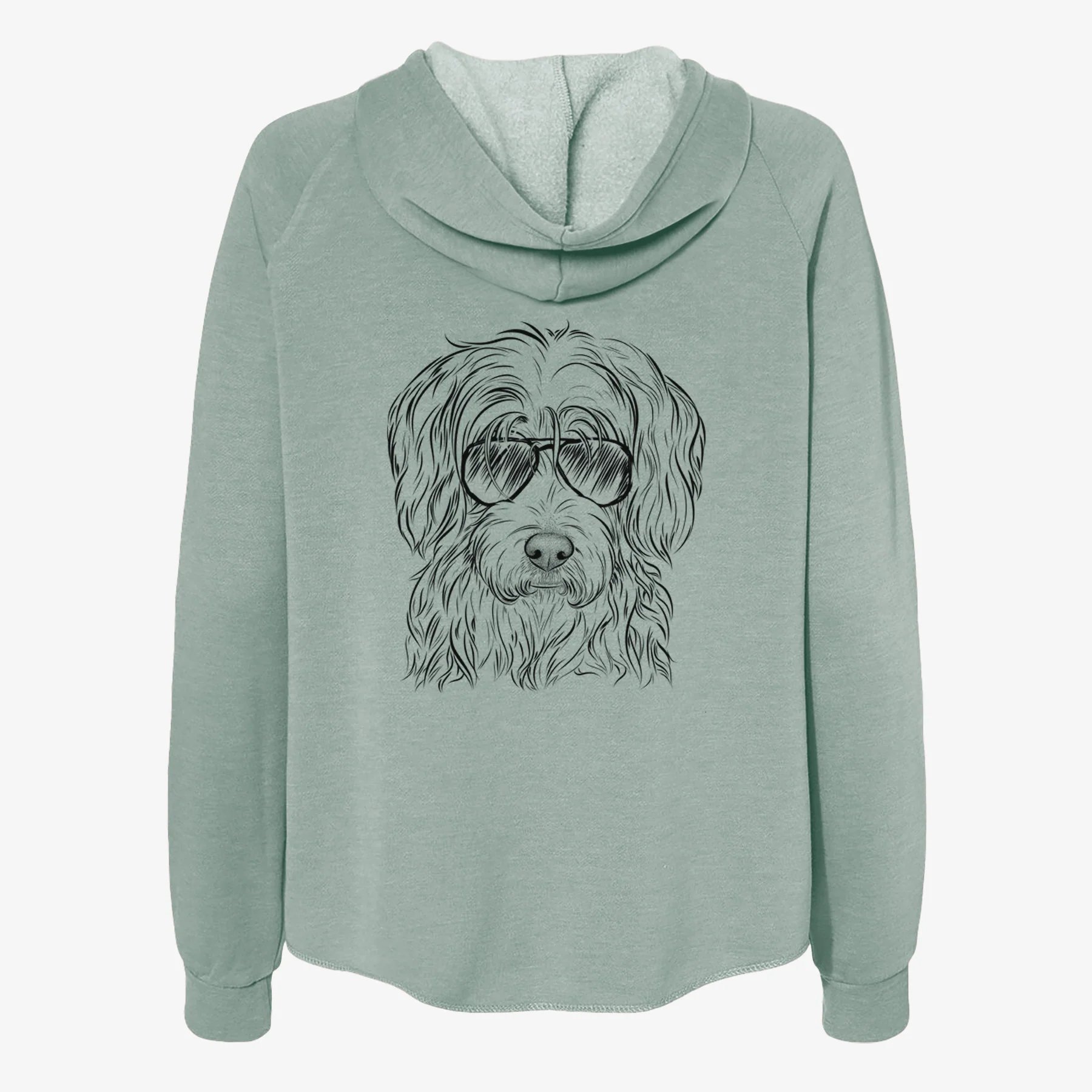 Harry the Mixed Breed - Women's Cali Wave Zip-Up Sweatshirt - Image 7