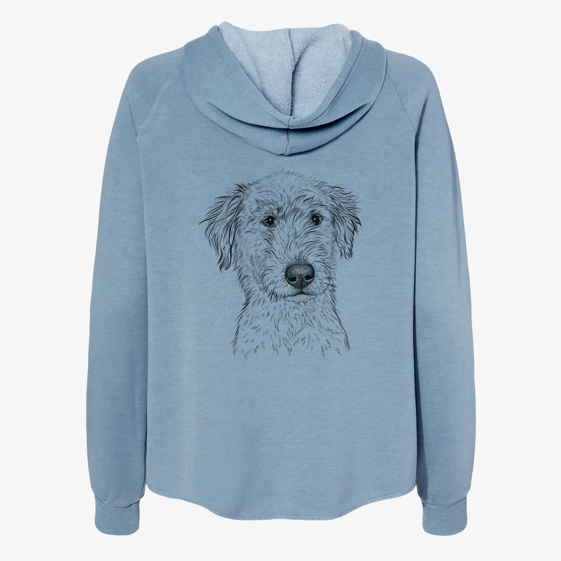 Harry the Mixed Breed Puppy - Women's Cali Wave Zip-Up Sweatshirt - Image 6
