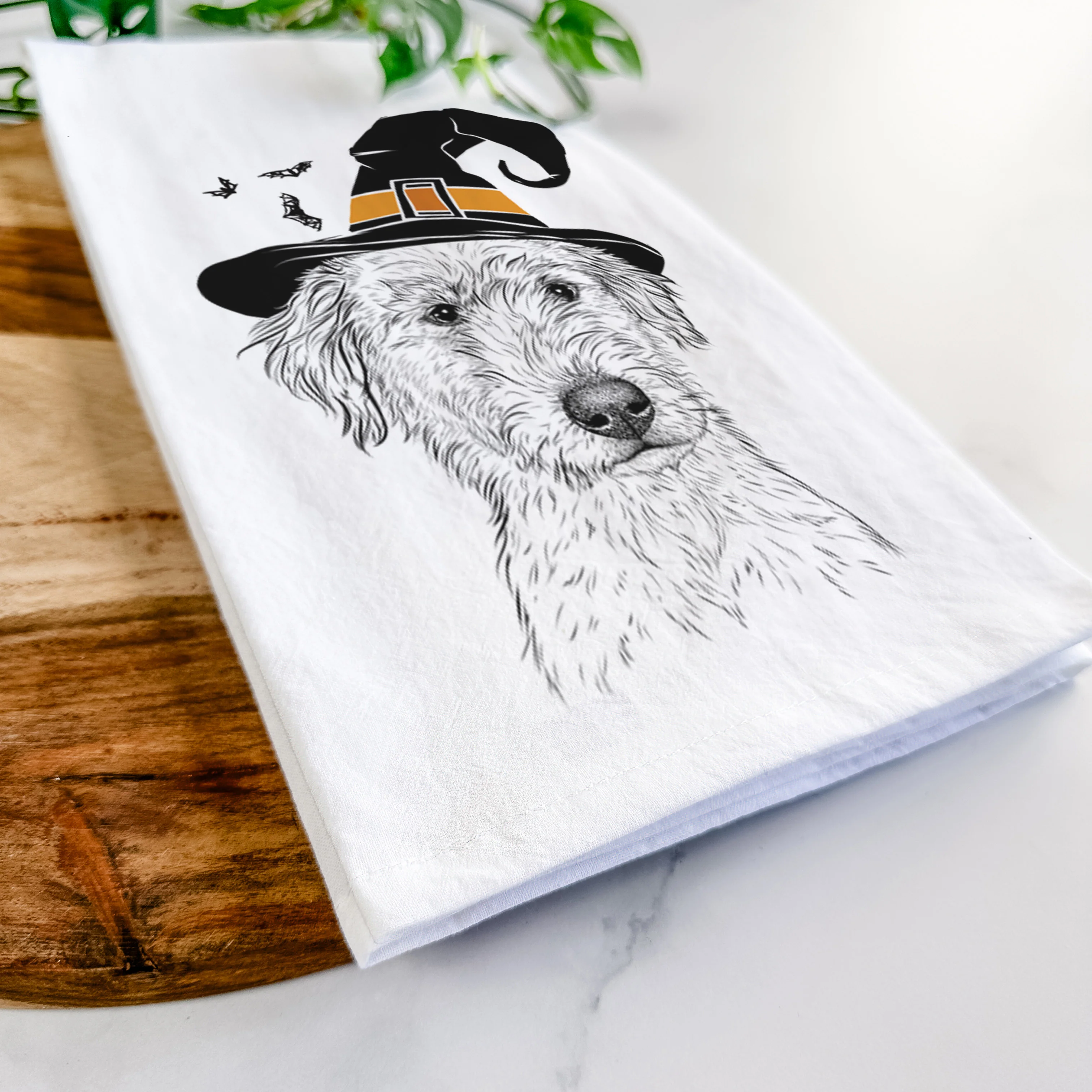 Harry the Mixed Breed Puppy Tea Towel - Image 8