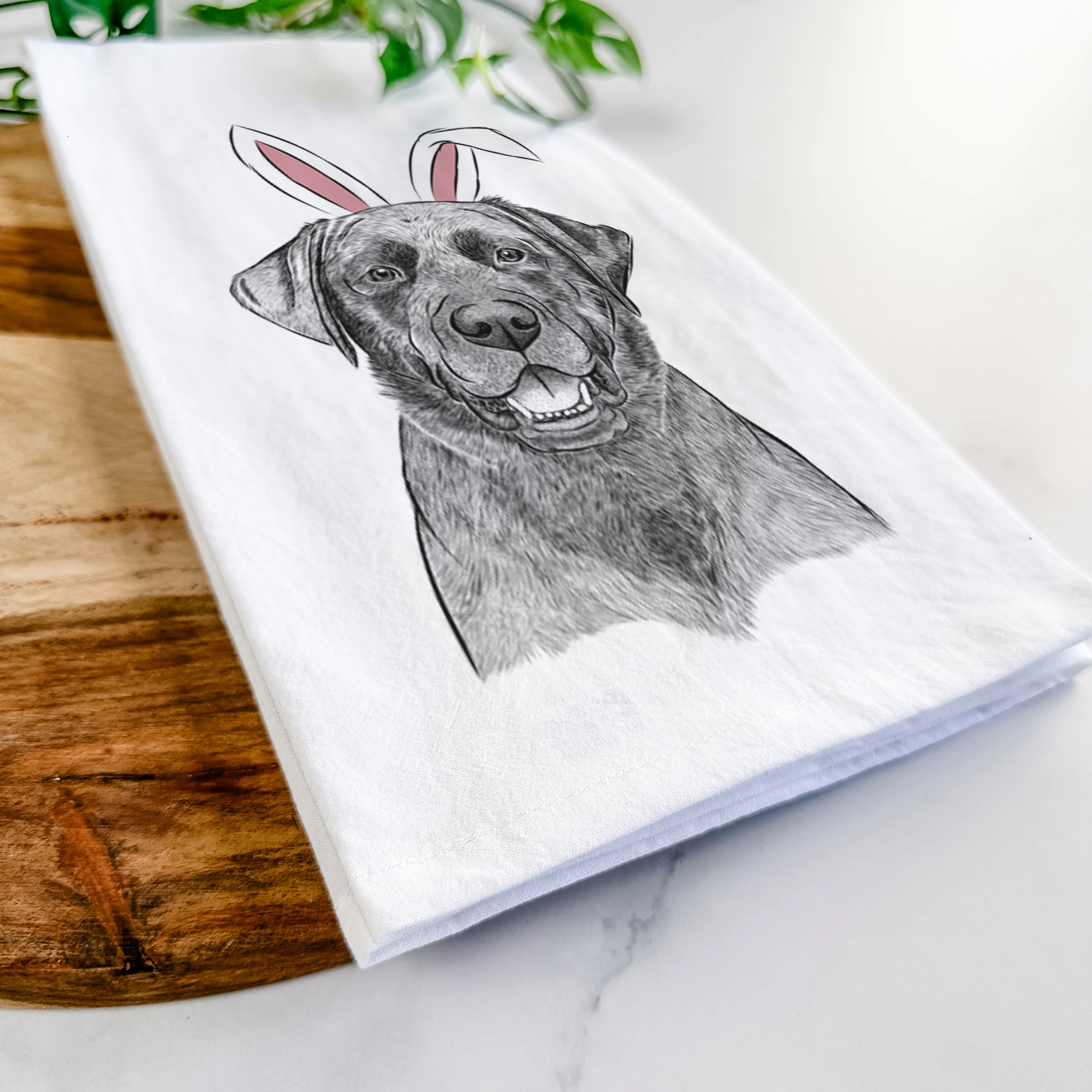 Heath the Black Lab Tea Towel - Image 14