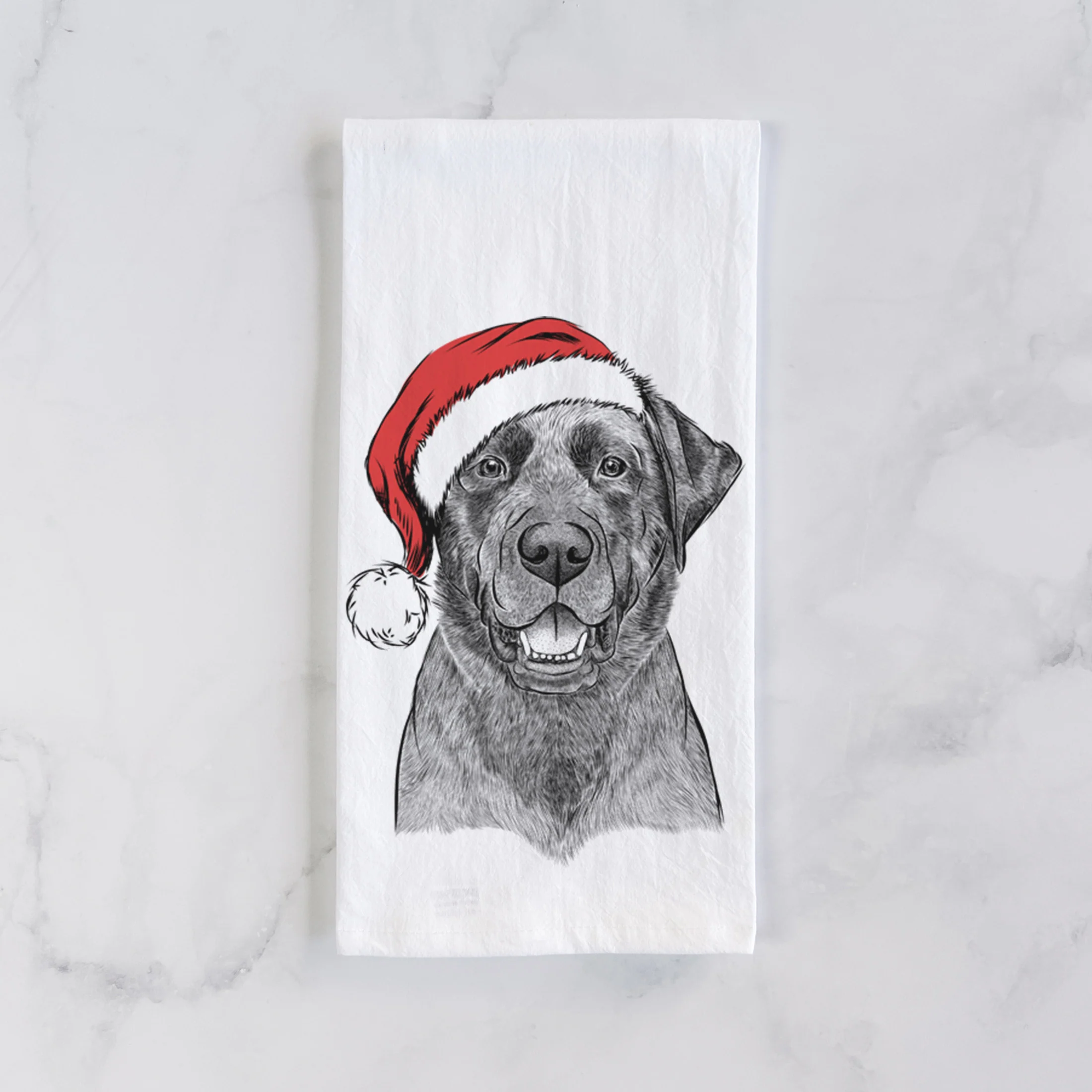 Heath the Black Lab Tea Towel - Image 2