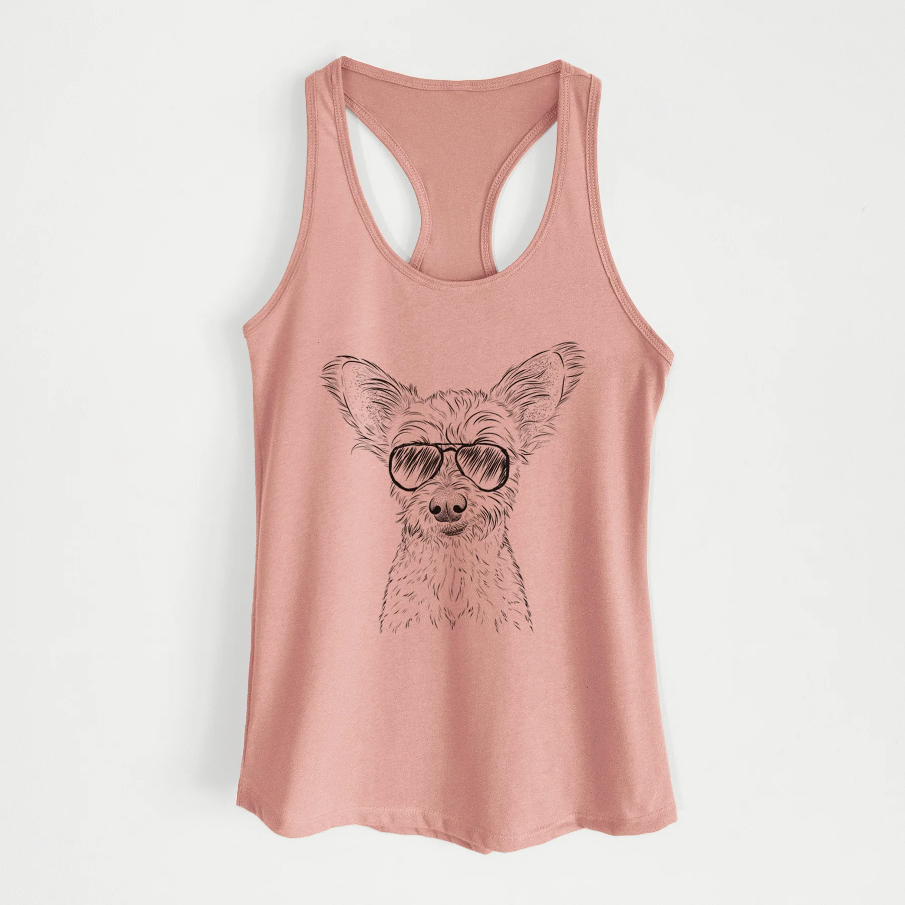Heidi the Schnauzer Mix - Women's Racerback Tanktop - Image 8