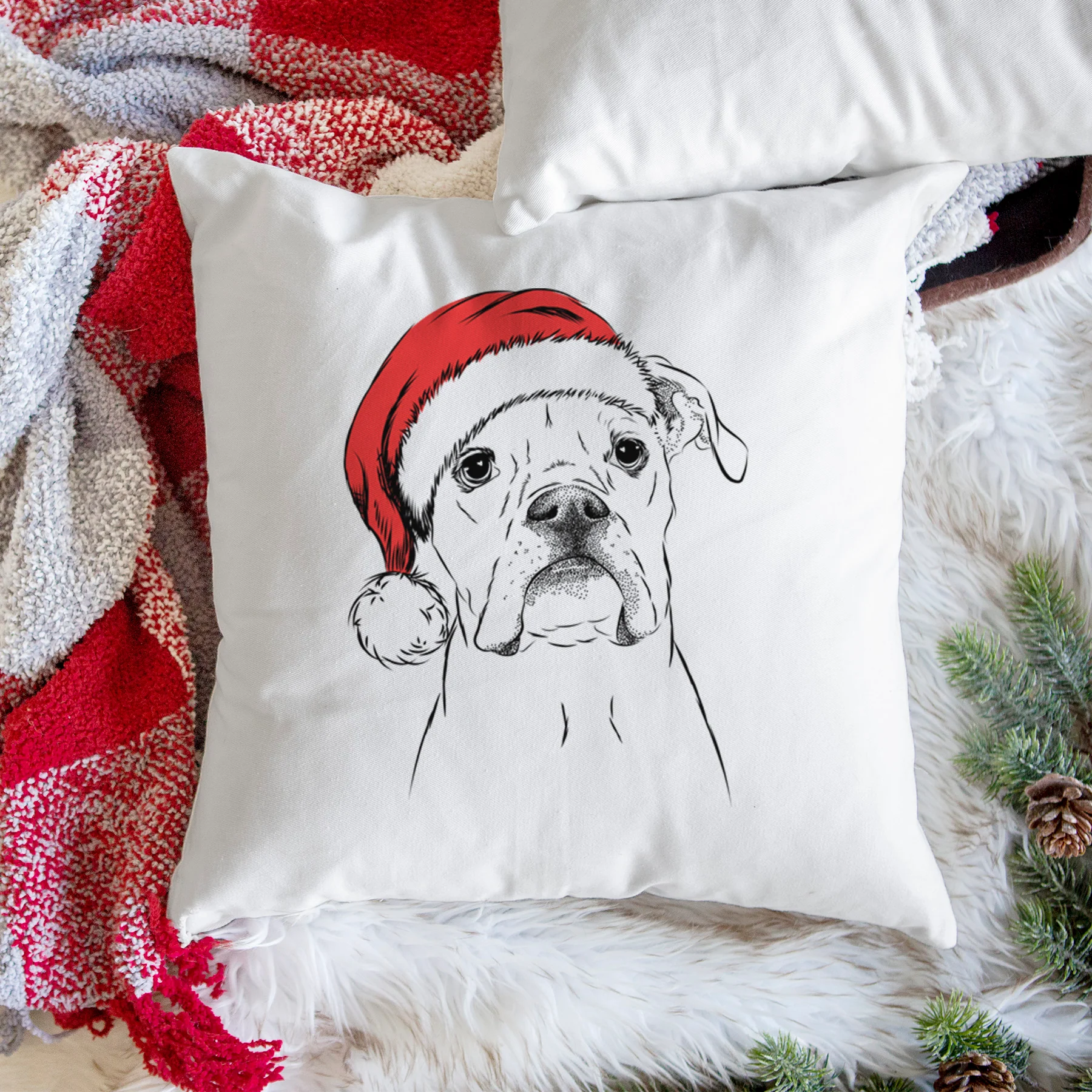 Henley the Boxer - Throw Pillow Cover - Image 3