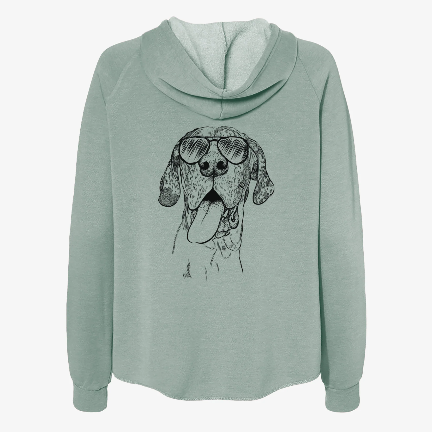 Hennessey the Great Dane - Women's Cali Wave Zip-Up Sweatshirt - Image 7