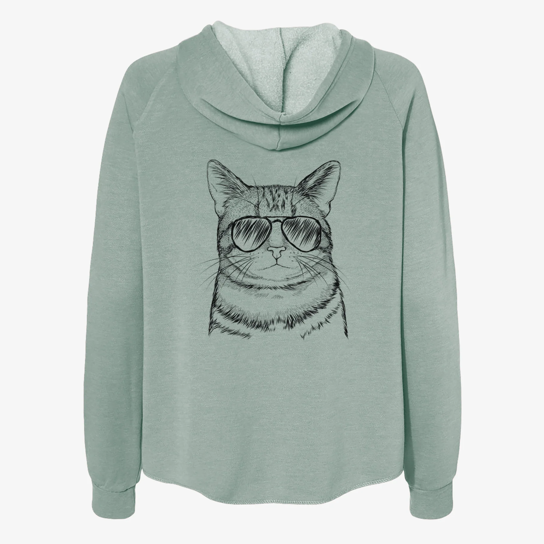 Henry the Bengal - Women's Cali Wave Zip-Up Sweatshirt - Image 7