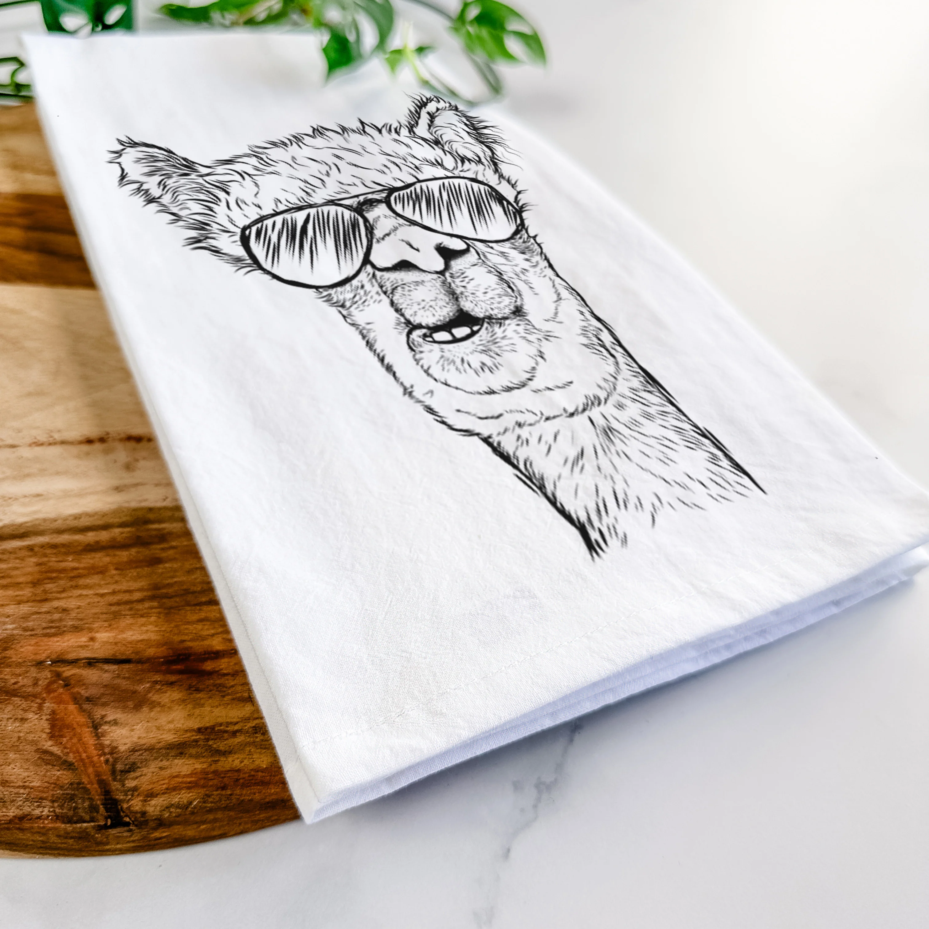 Henry the Alpaca Tea Towel - Image 6