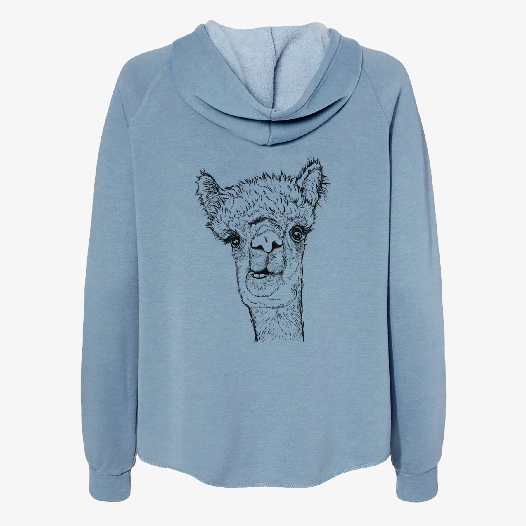 Henry the Alpaca - Women's Cali Wave Zip-Up Sweatshirt - Image 6
