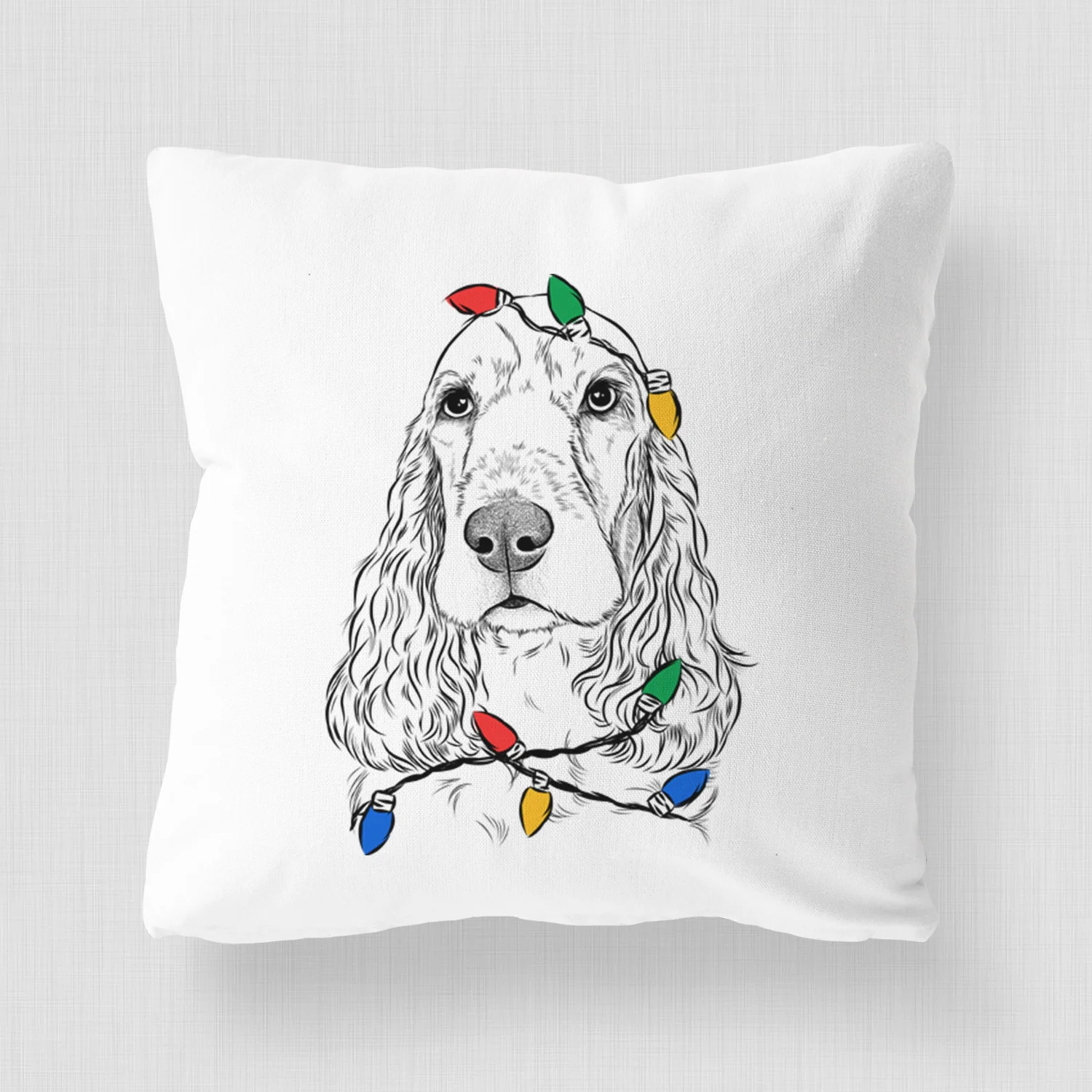 Henry the English Cocker Spaniel - Throw Pillow Cover - Image 4