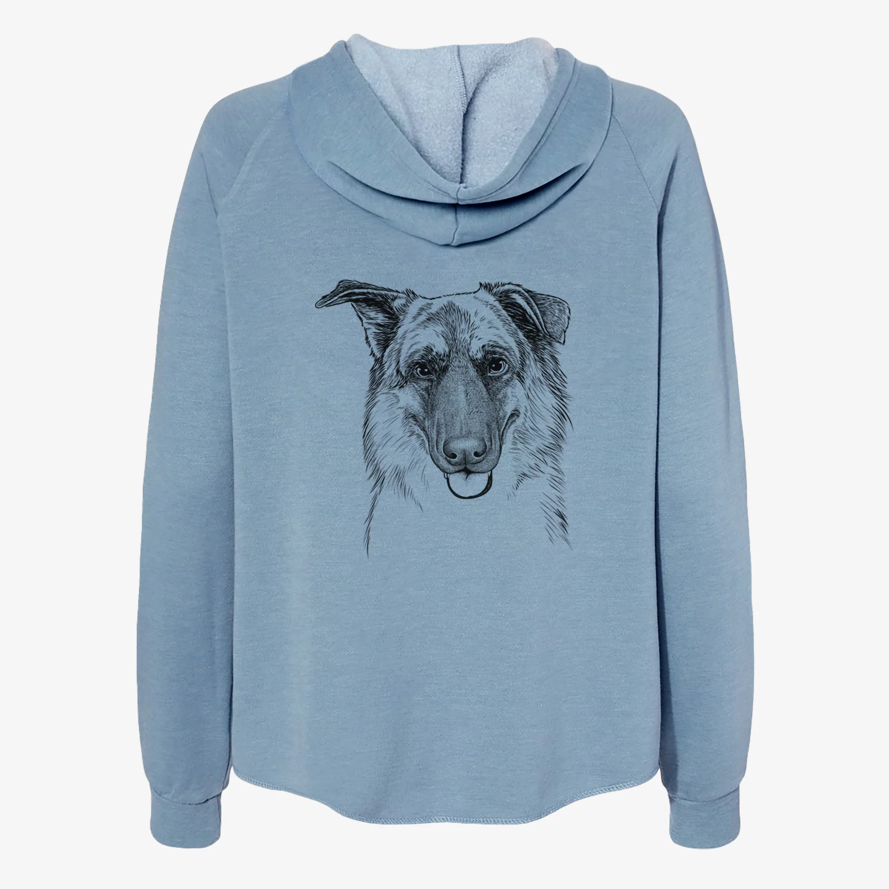 Henry the German Shepherd - Women's Cali Wave Zip-Up Sweatshirt - Image 6