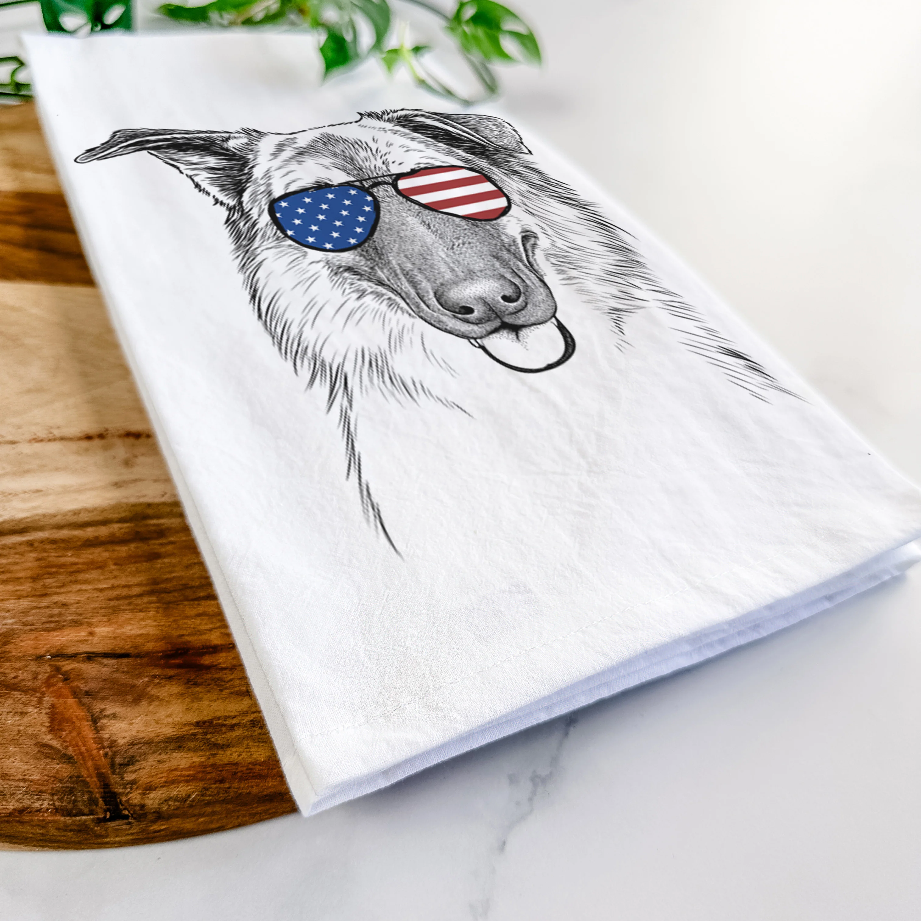 Henry the German Shepherd Tea Towel - Image 12