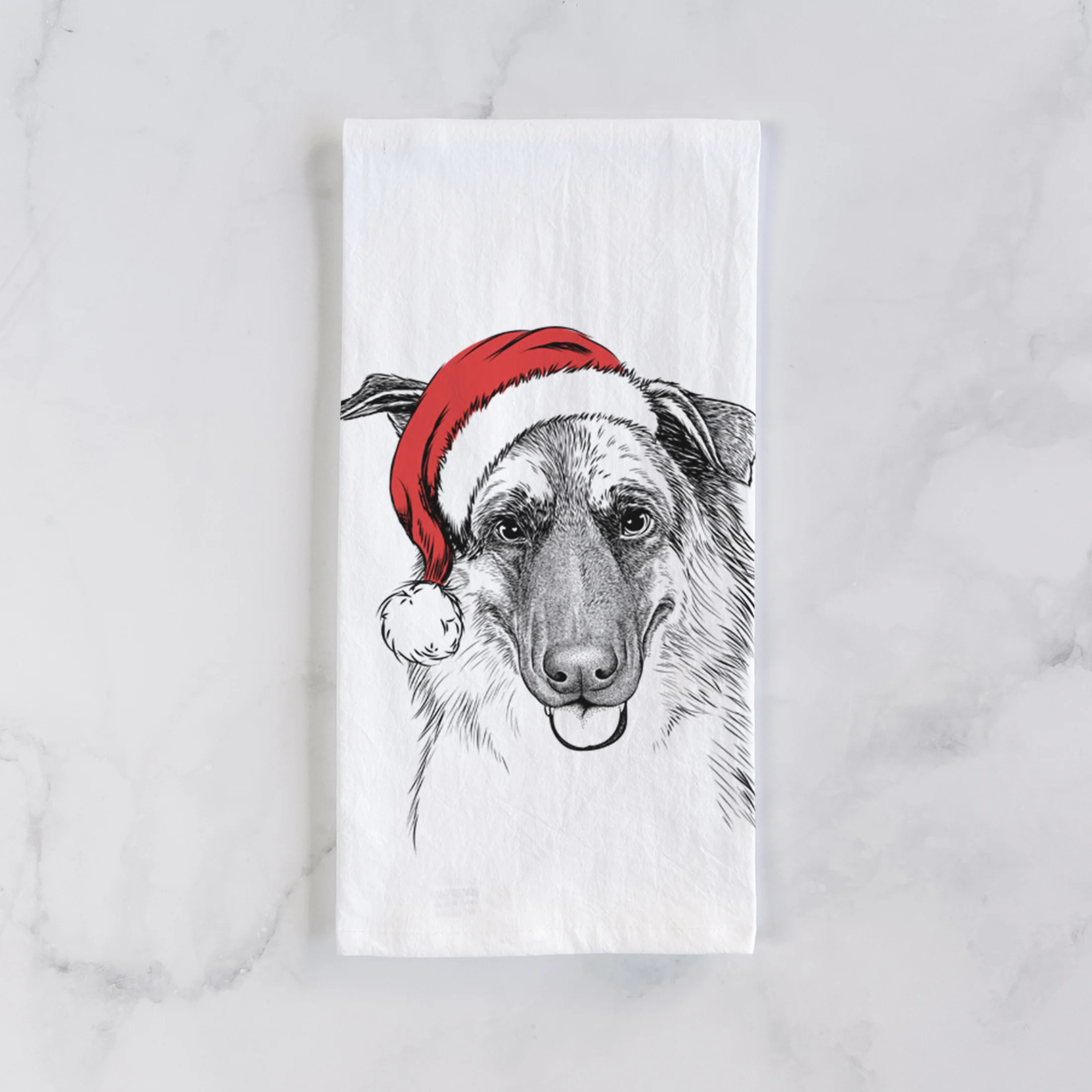Henry the German Shepherd Tea Towel - Image 2