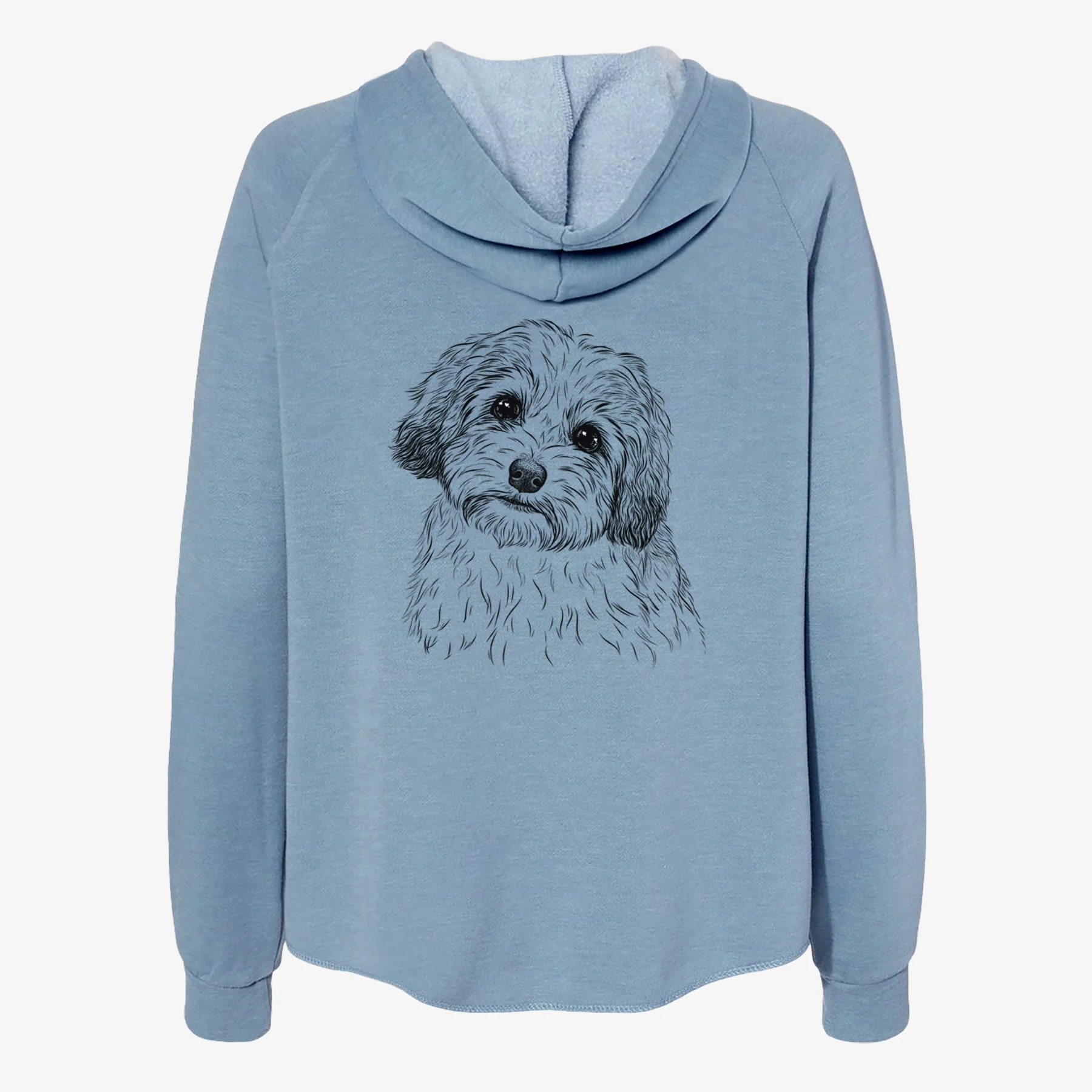 Henry the Havanese - Women's Cali Wave Zip-Up Sweatshirt - Image 6