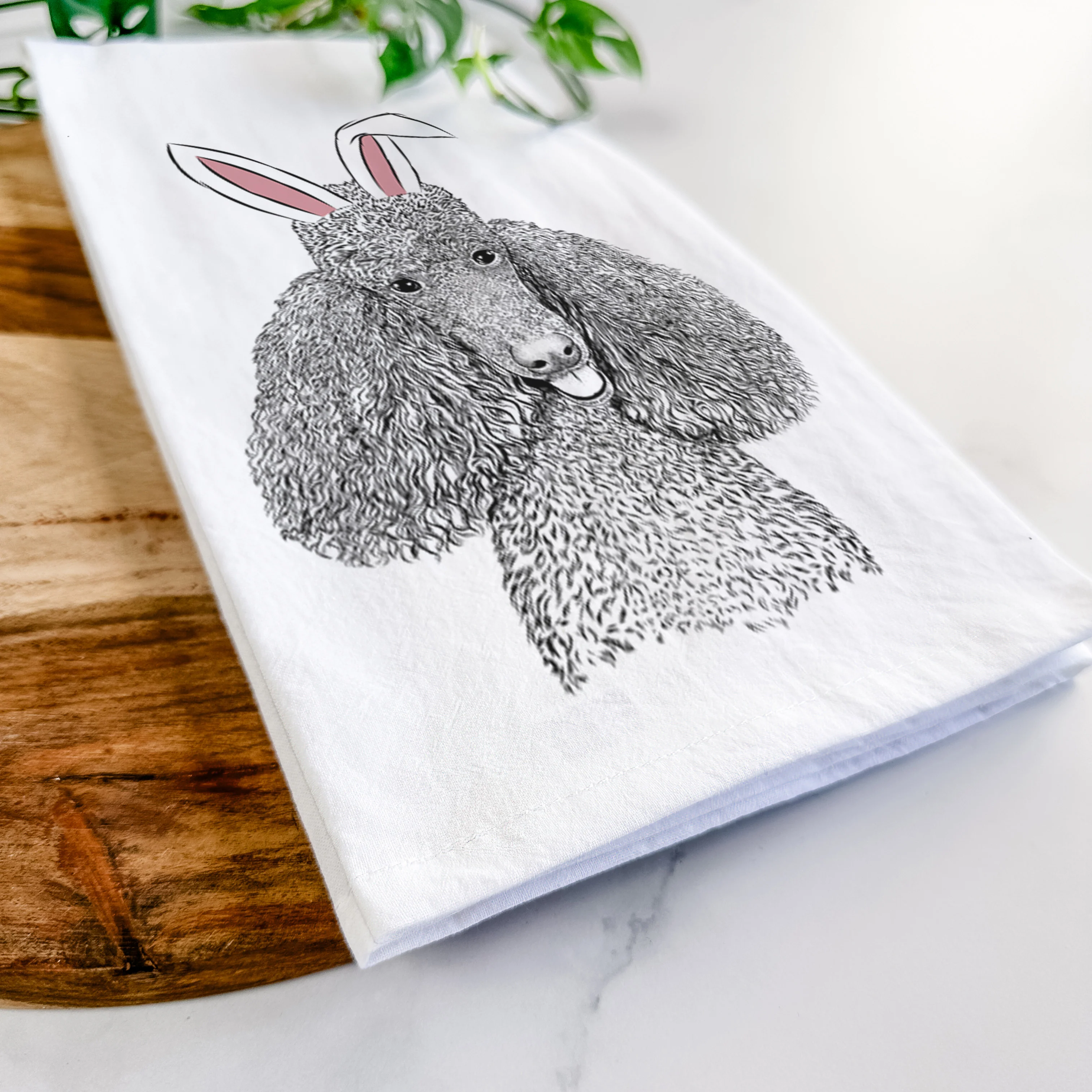 Henry the Standard Poodle Tea Towel - Image 14