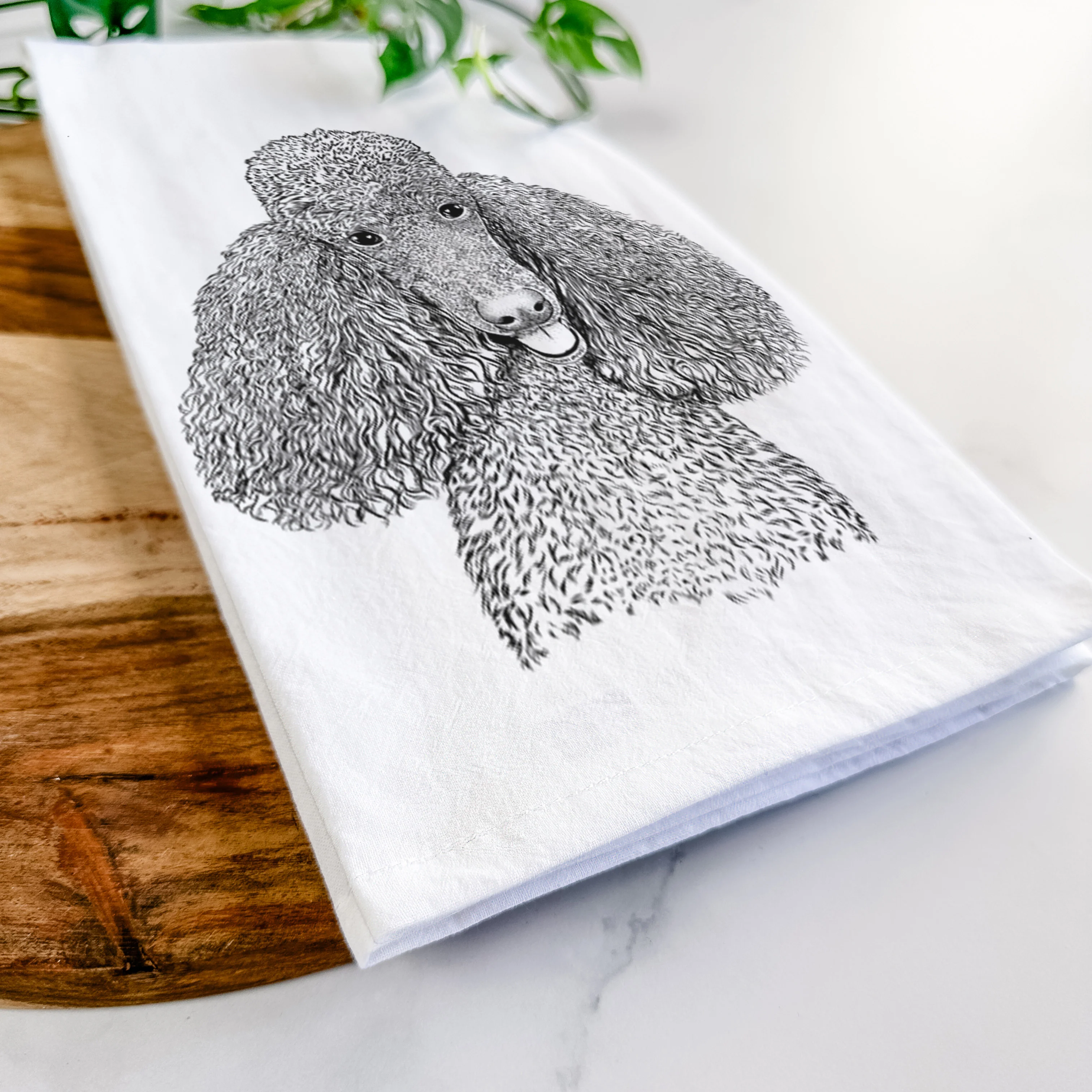 Henry the Standard Poodle Tea Towel - Image 5