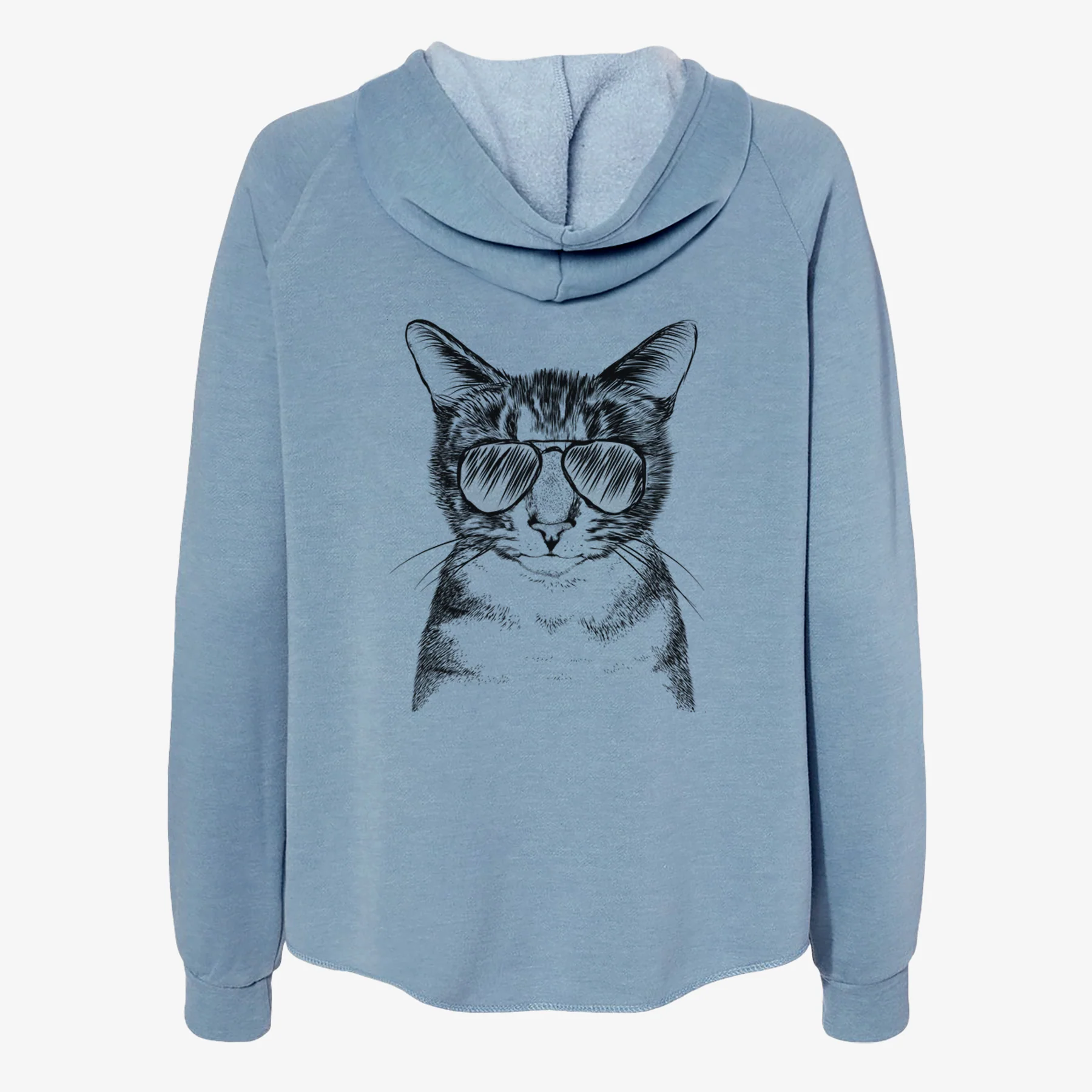 Hobbes the Tabby Cat - Women's Cali Wave Zip-Up Sweatshirt - Image 9
