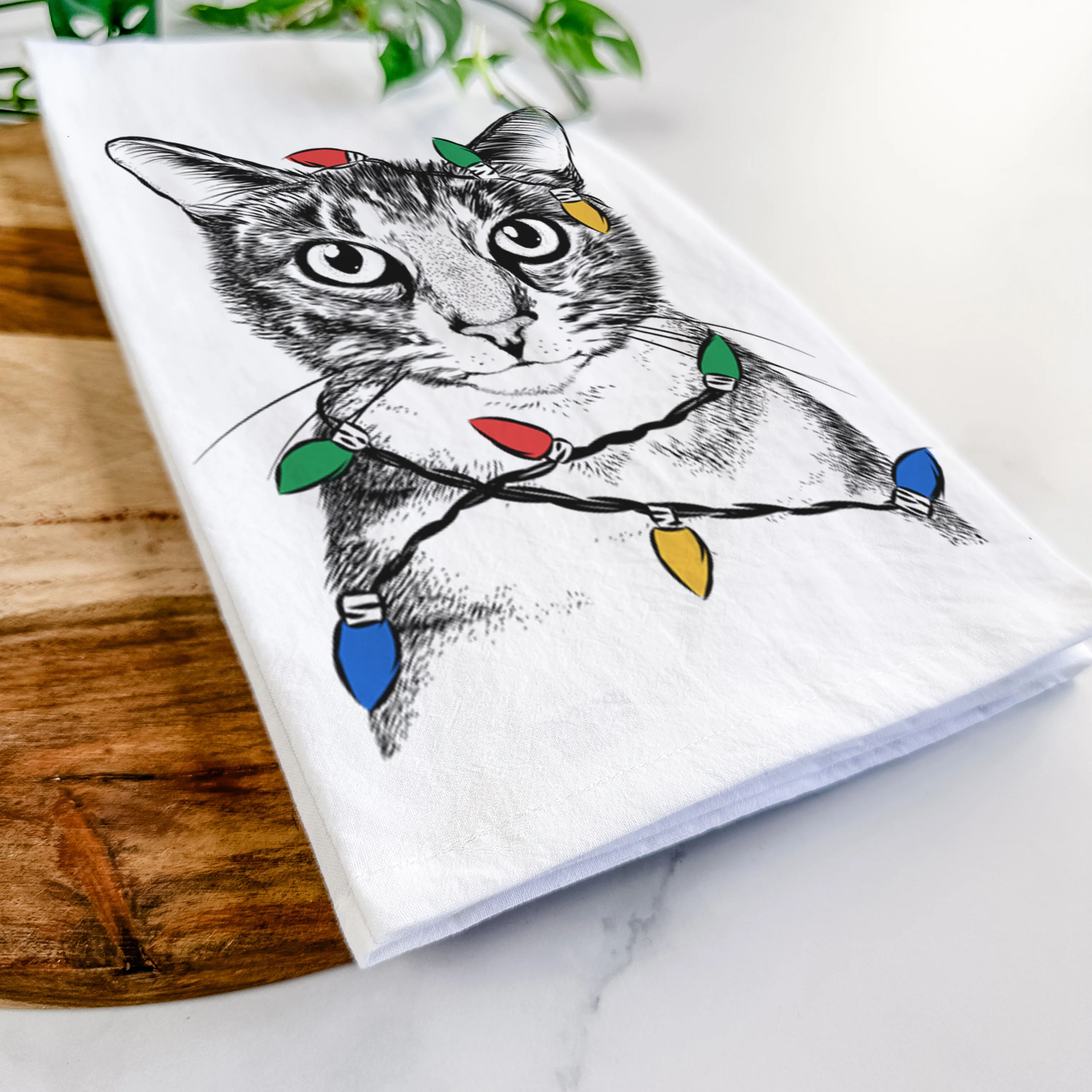Hobbes the Tabby Cat Tea Towel - Image 10