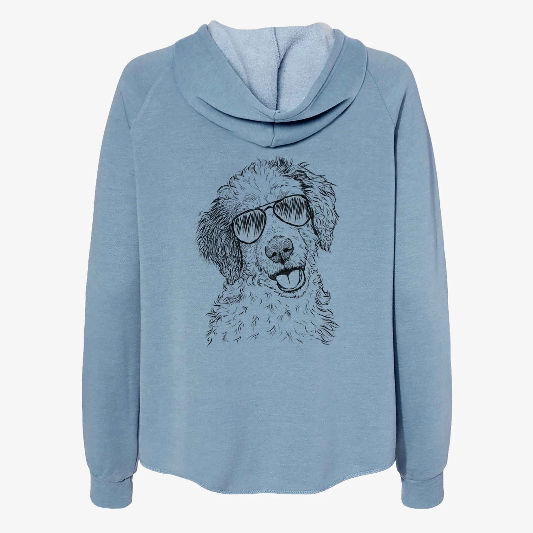 Hoge the Aussiedoodle - Women's Cali Wave Zip-Up Sweatshirt - Image 9