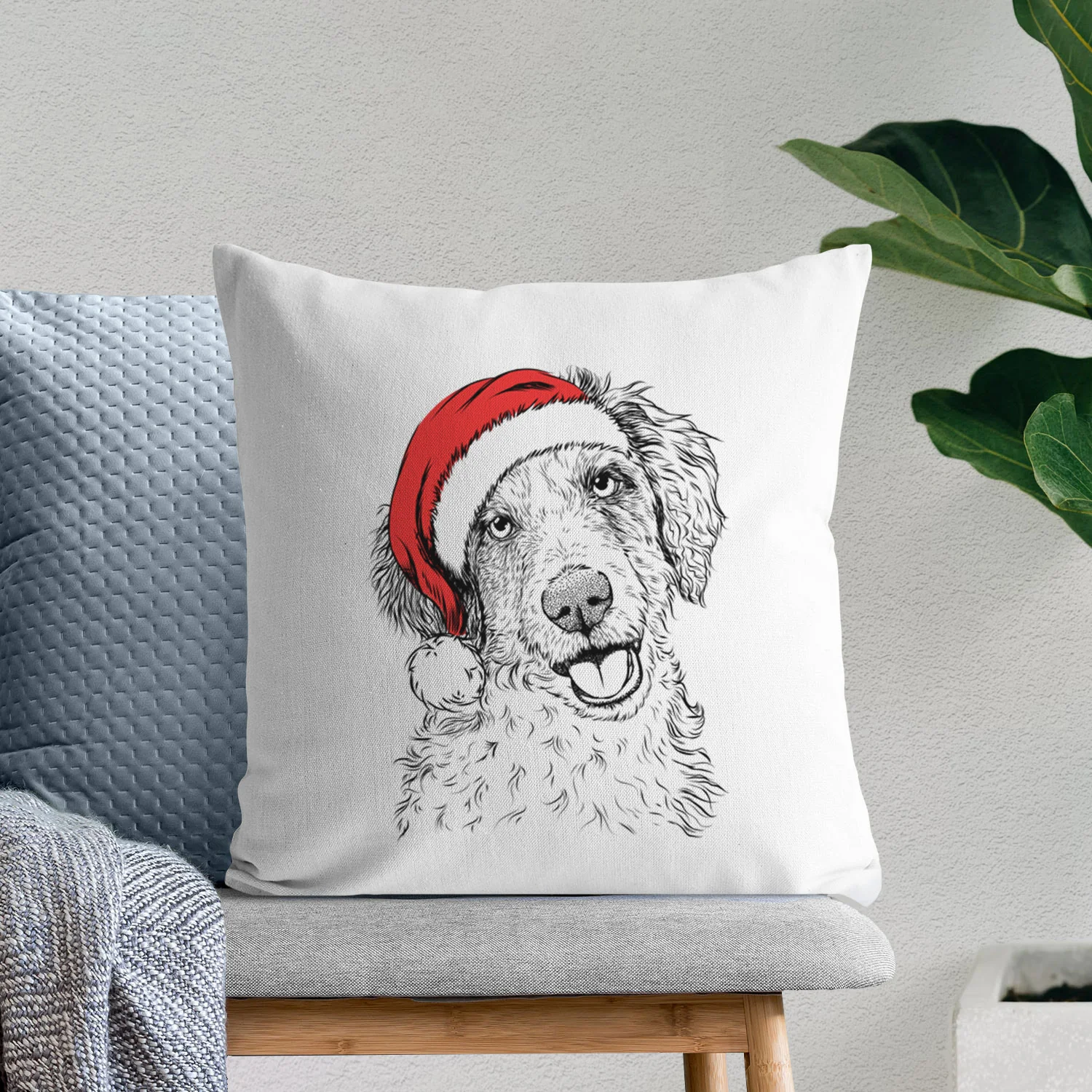 Hoge the Aussiedoodle - Throw Pillow Cover - Image 10