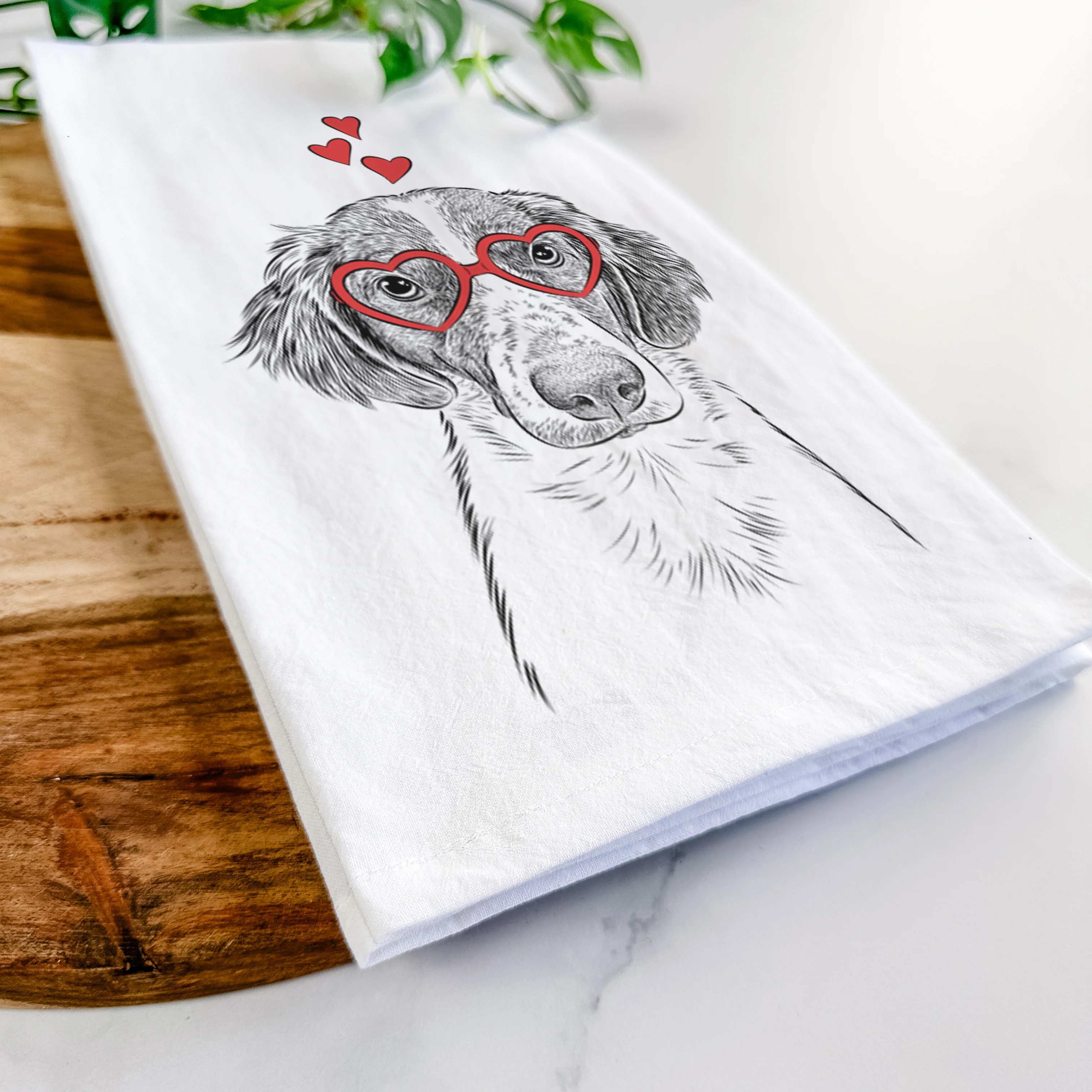 Holly the Brittany Spaniel Tea Towel - Image 7