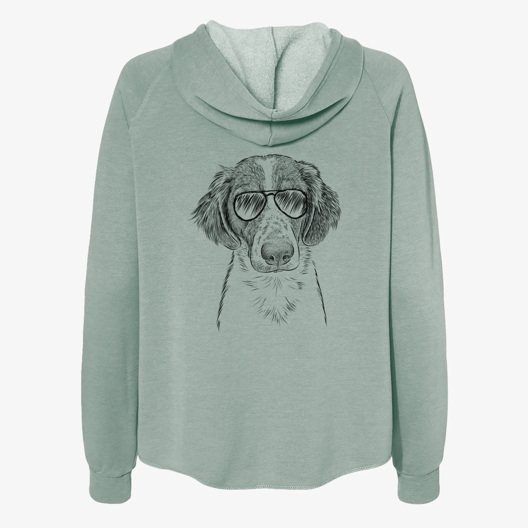 Holly the Brittany Spaniel - Women's Cali Wave Zip-Up Sweatshirt - Image 7