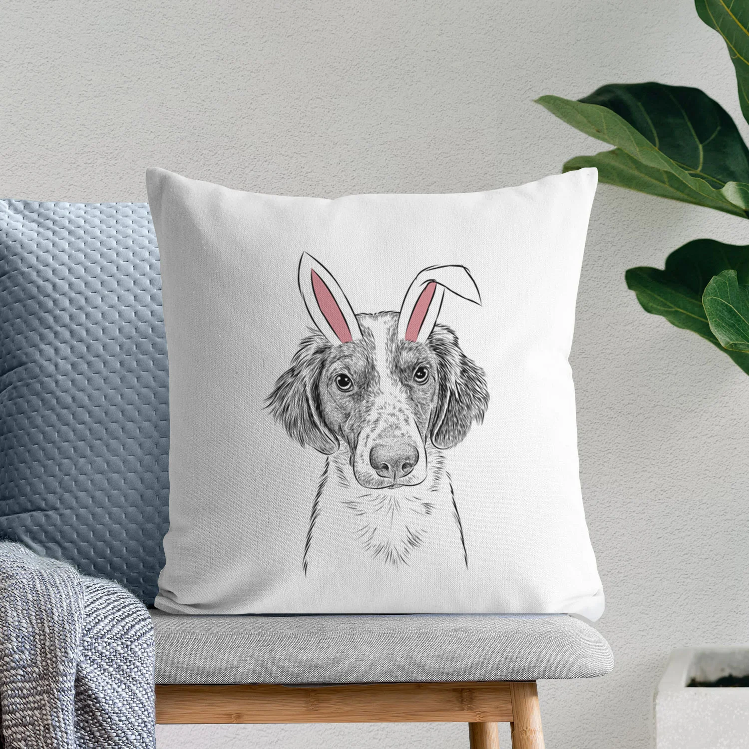 Holly the Brittany Spaniel - Throw Pillow Cover - Image 11