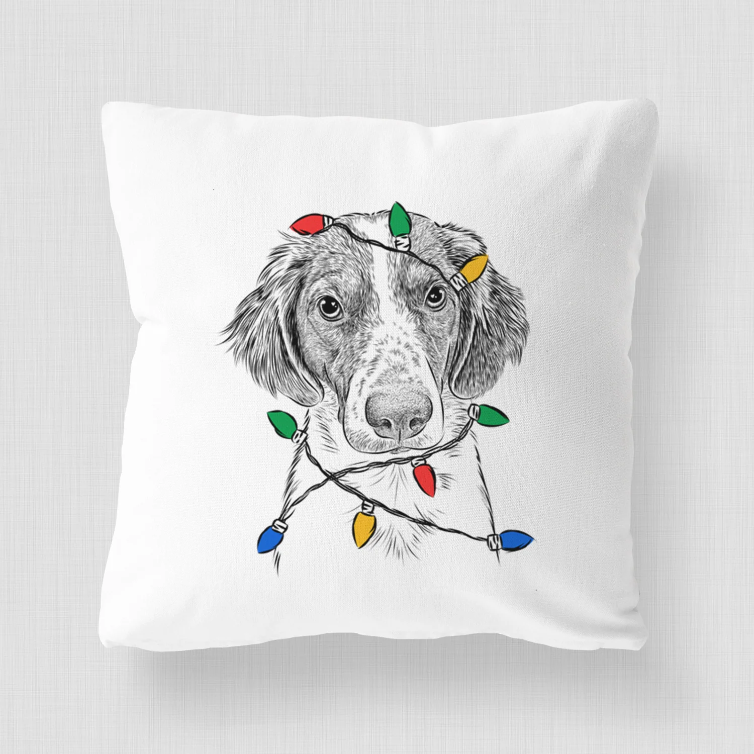 Holly the Brittany Spaniel - Throw Pillow Cover - Image 4