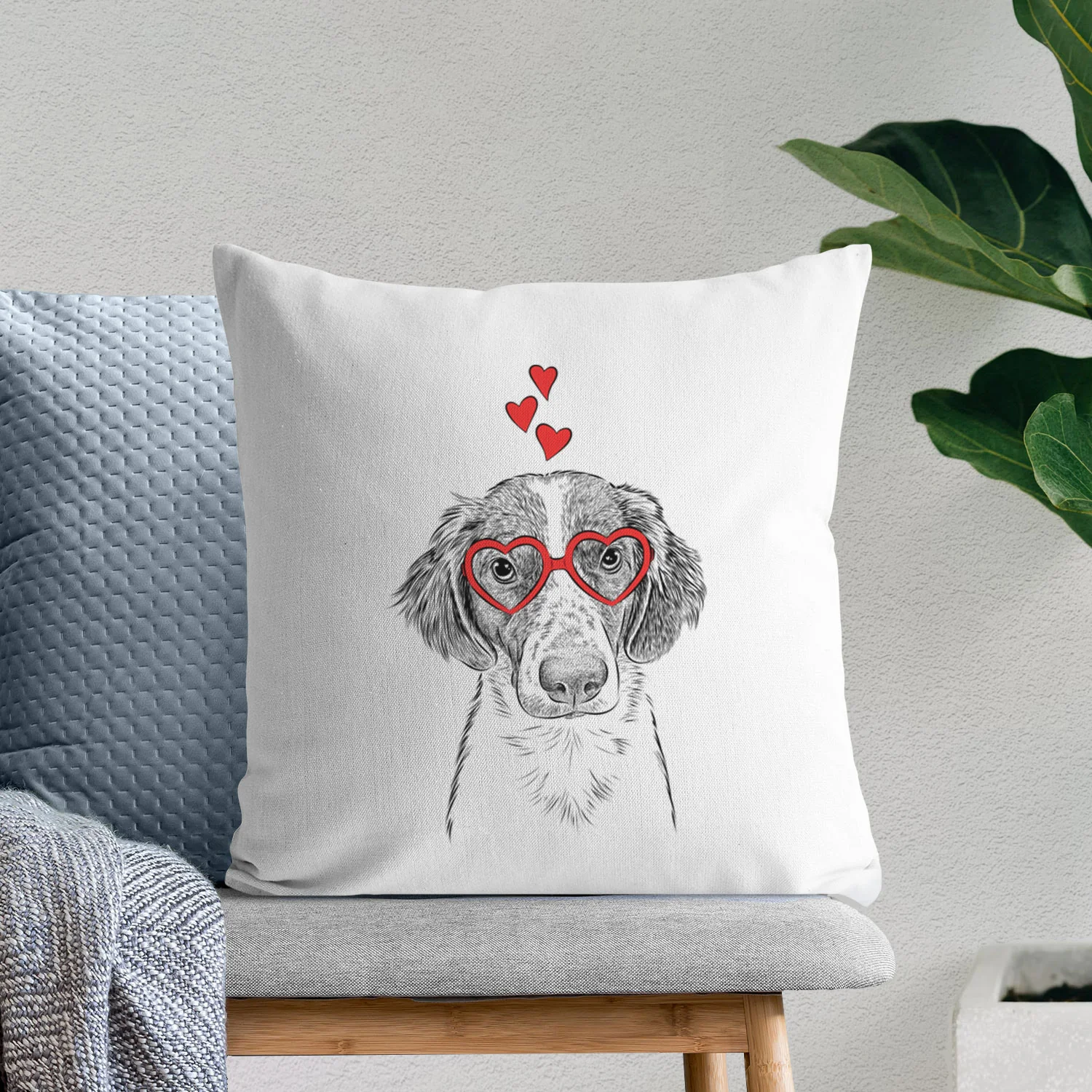 Holly the Brittany Spaniel - Throw Pillow Cover - Image 7