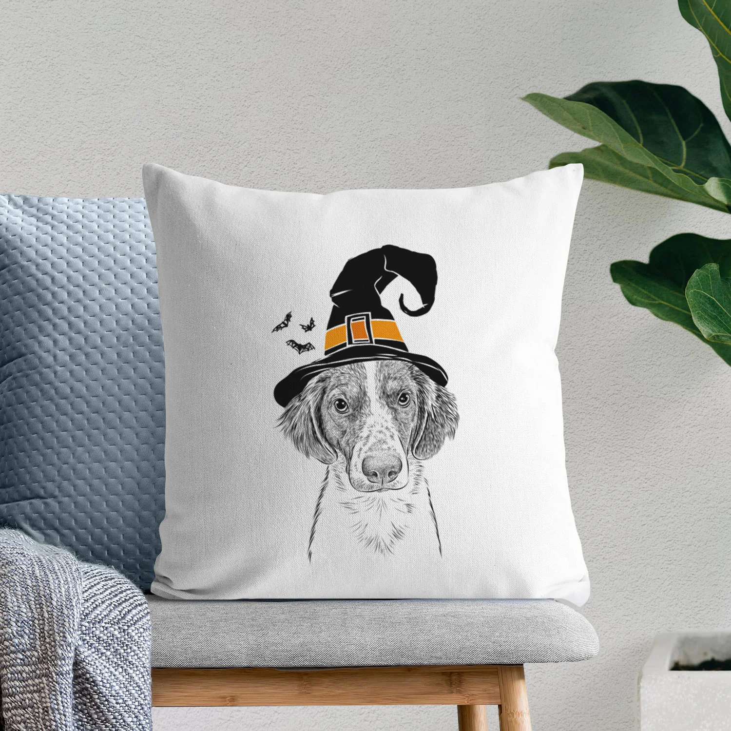 Holly the Brittany Spaniel - Throw Pillow Cover - Image 8