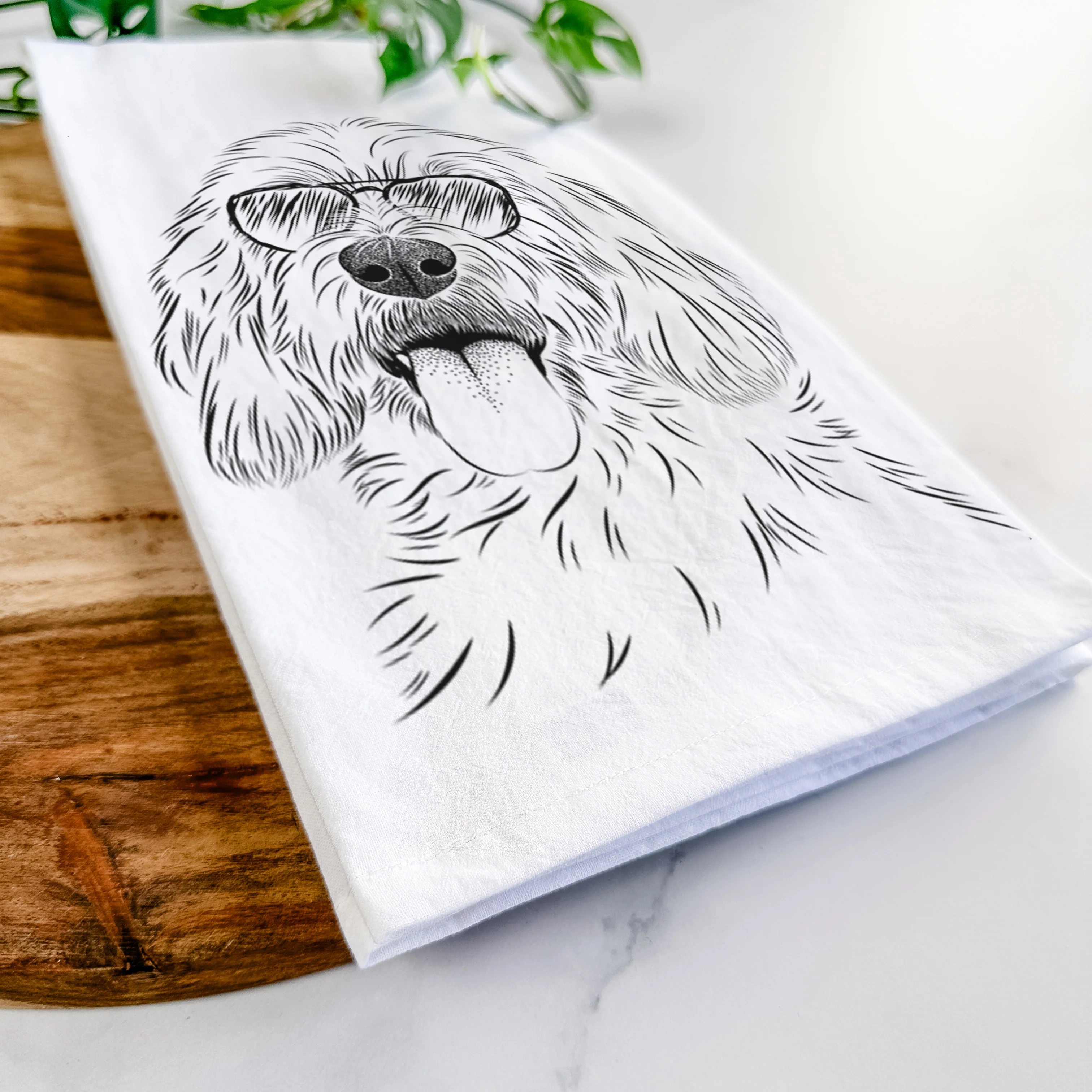 Homer the Grand Basset Griffon Vendeen Tea Towel - Image 6