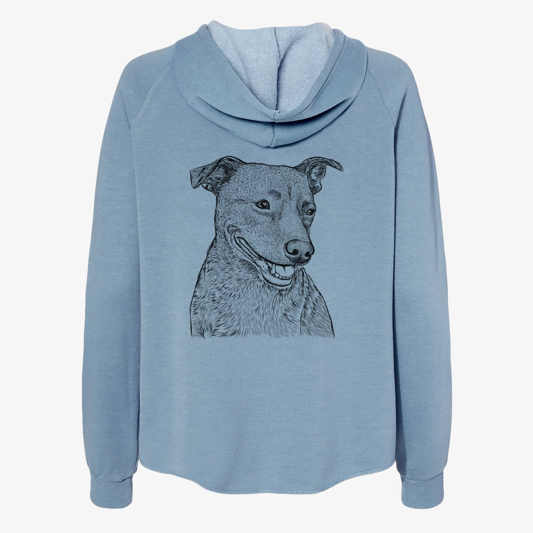 Honey the Lab Pit Mix - Women's Cali Wave Zip-Up Sweatshirt - Image 6