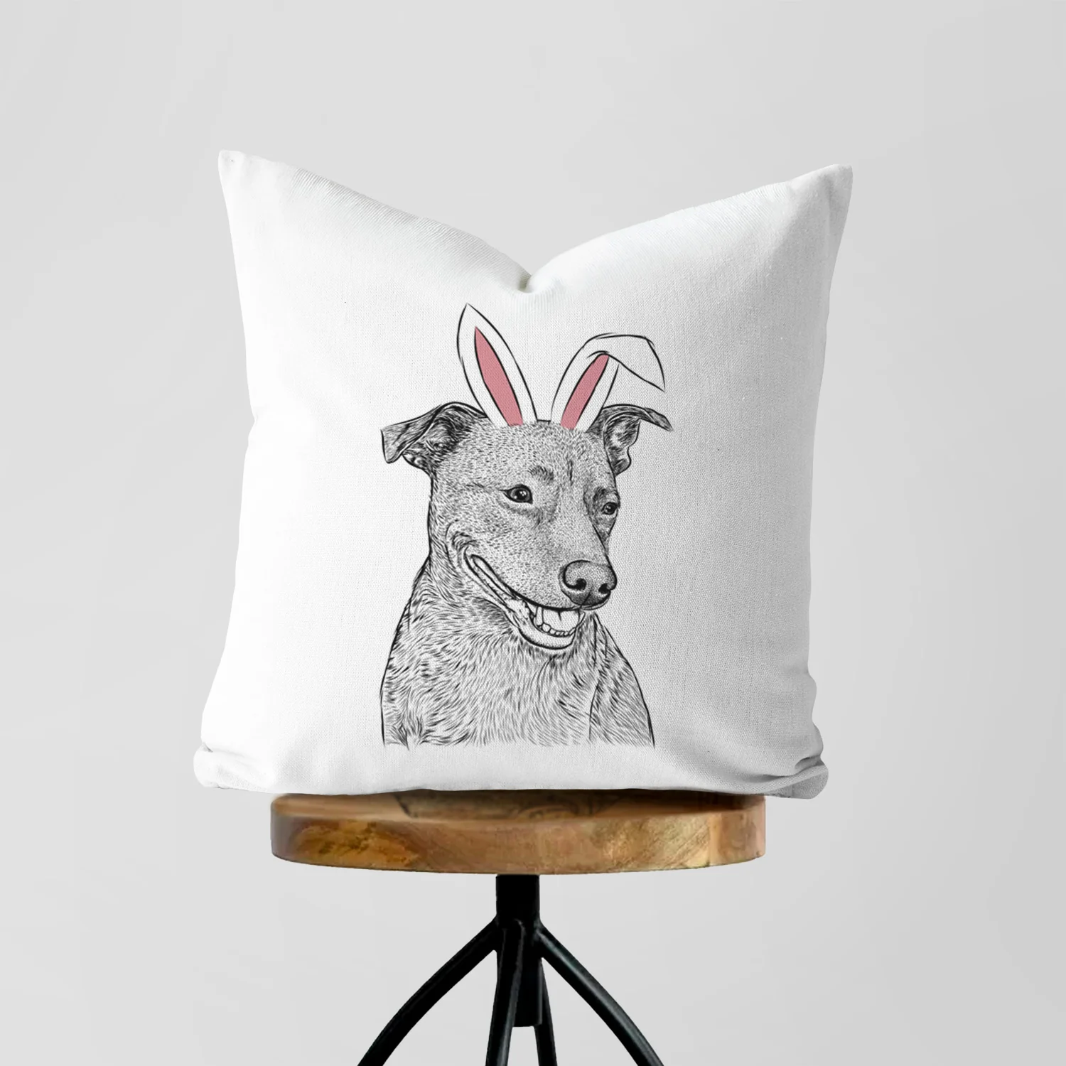 Honey the Lab Pit Mix - Throw Pillow Cover - Image 5