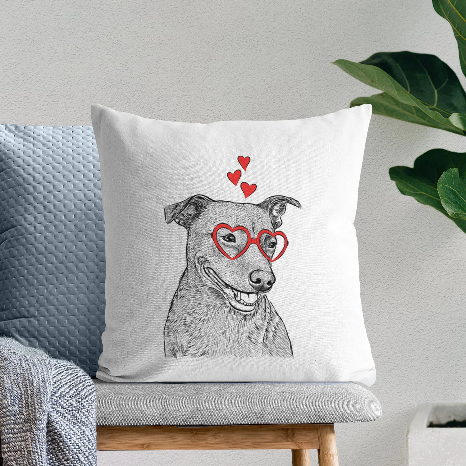 Honey the Lab Pit Mix - Throw Pillow Cover - Image 7