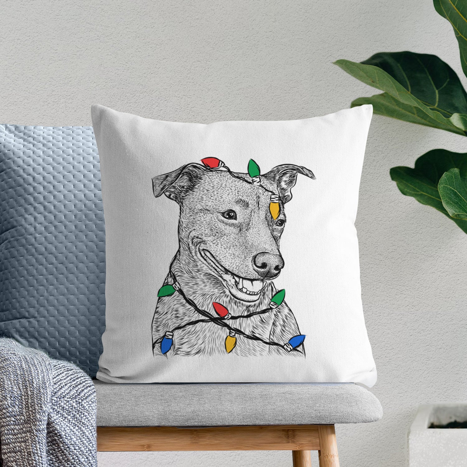 Honey the Lab Pit Mix - Throw Pillow Cover - Image 9