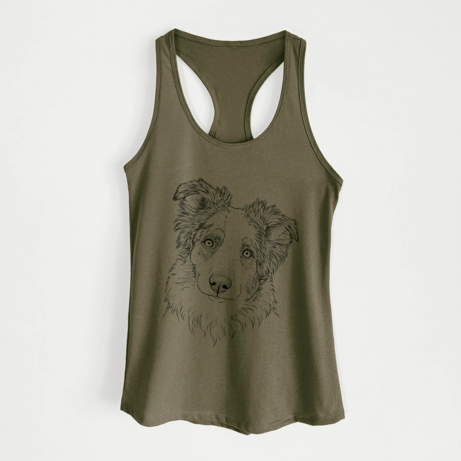 HoneyBee the Miniature Australian Shepherd - Women's Racerback Tanktop - Image 6