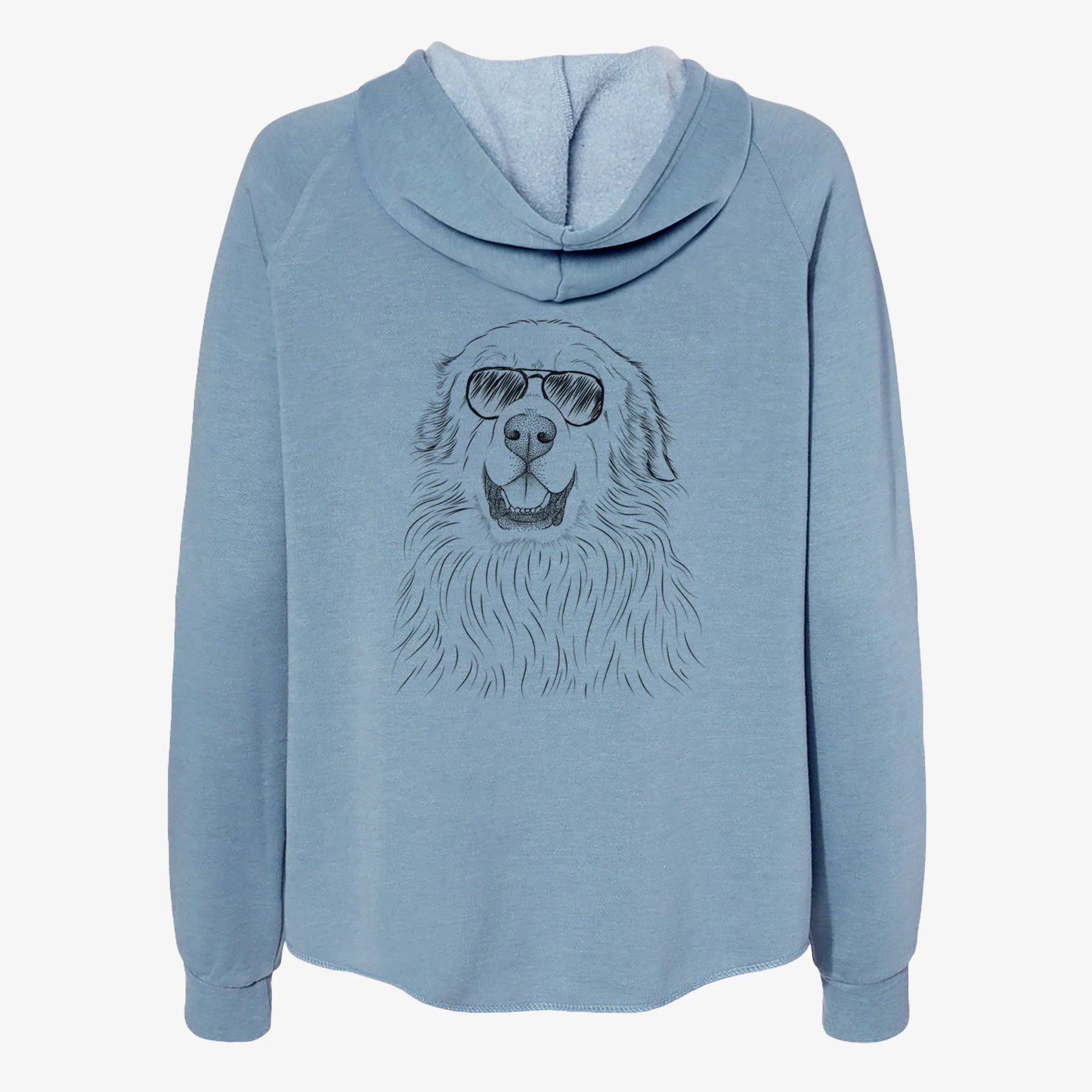 Horton the Great Pyrenees - Women's Cali Wave Zip-Up Sweatshirt - Image 9