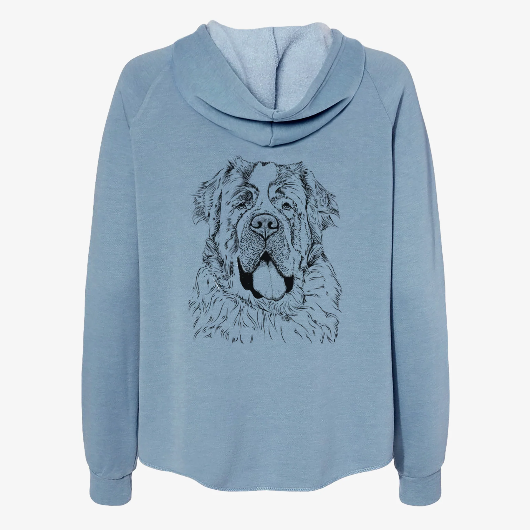 Hoss the Saint Bernard - Women's Cali Wave Zip-Up Sweatshirt - Image 6
