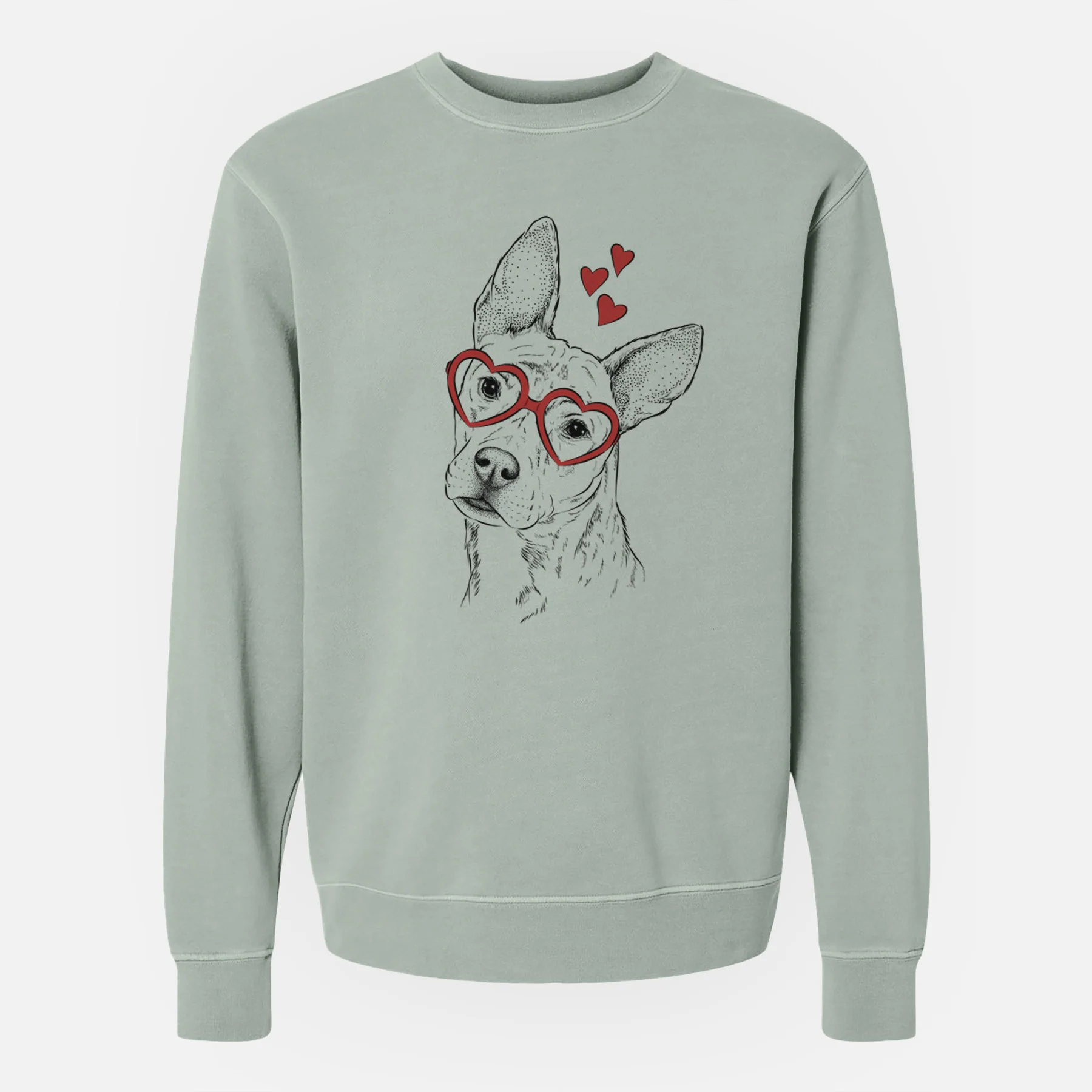 Valentine Diesel the Mixed Breed - Unisex Pigment Dyed Crew Sweatshirt - Image 5