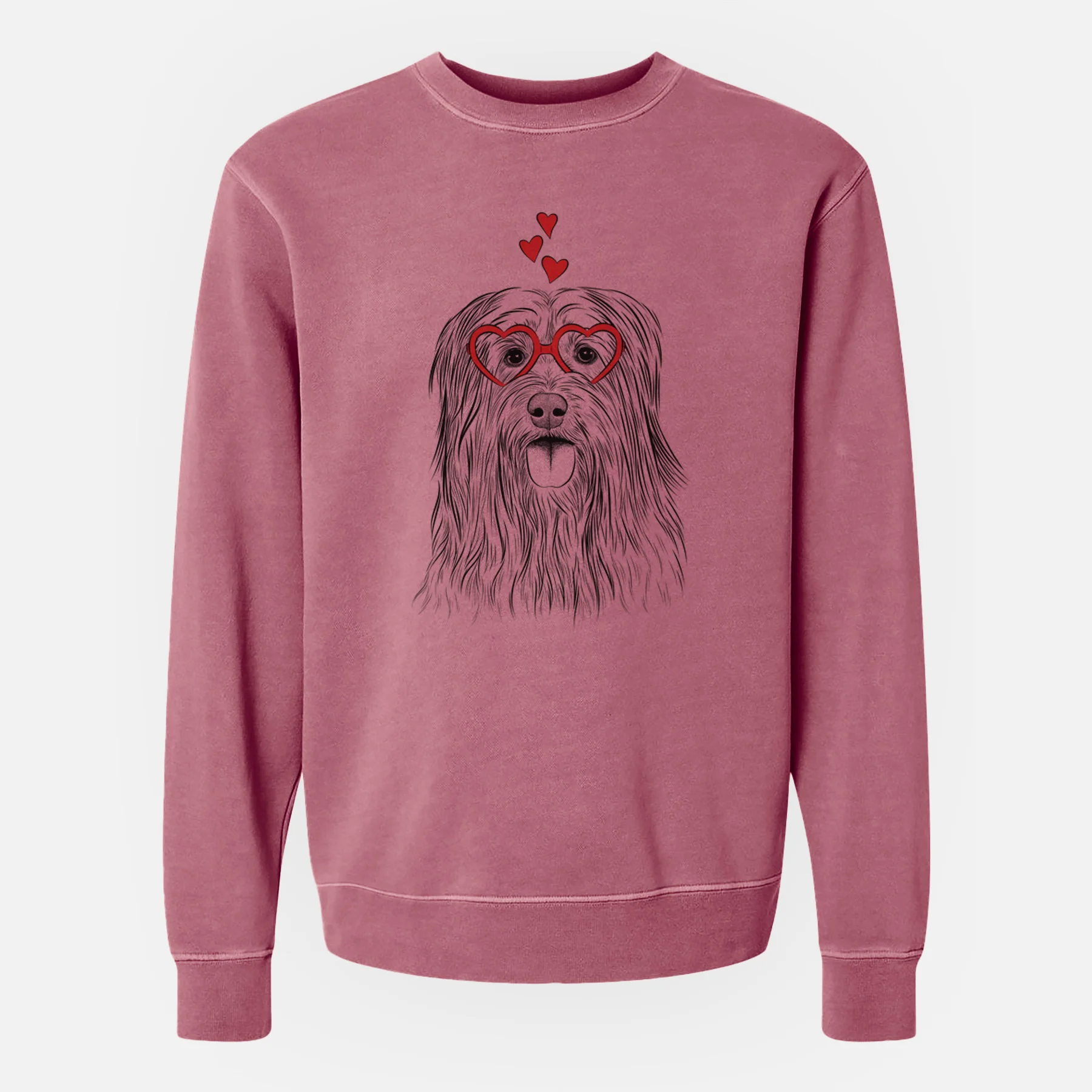 Valentine Indy the Korean Sapsali - Unisex Pigment Dyed Crew Sweatshirt - Image 8