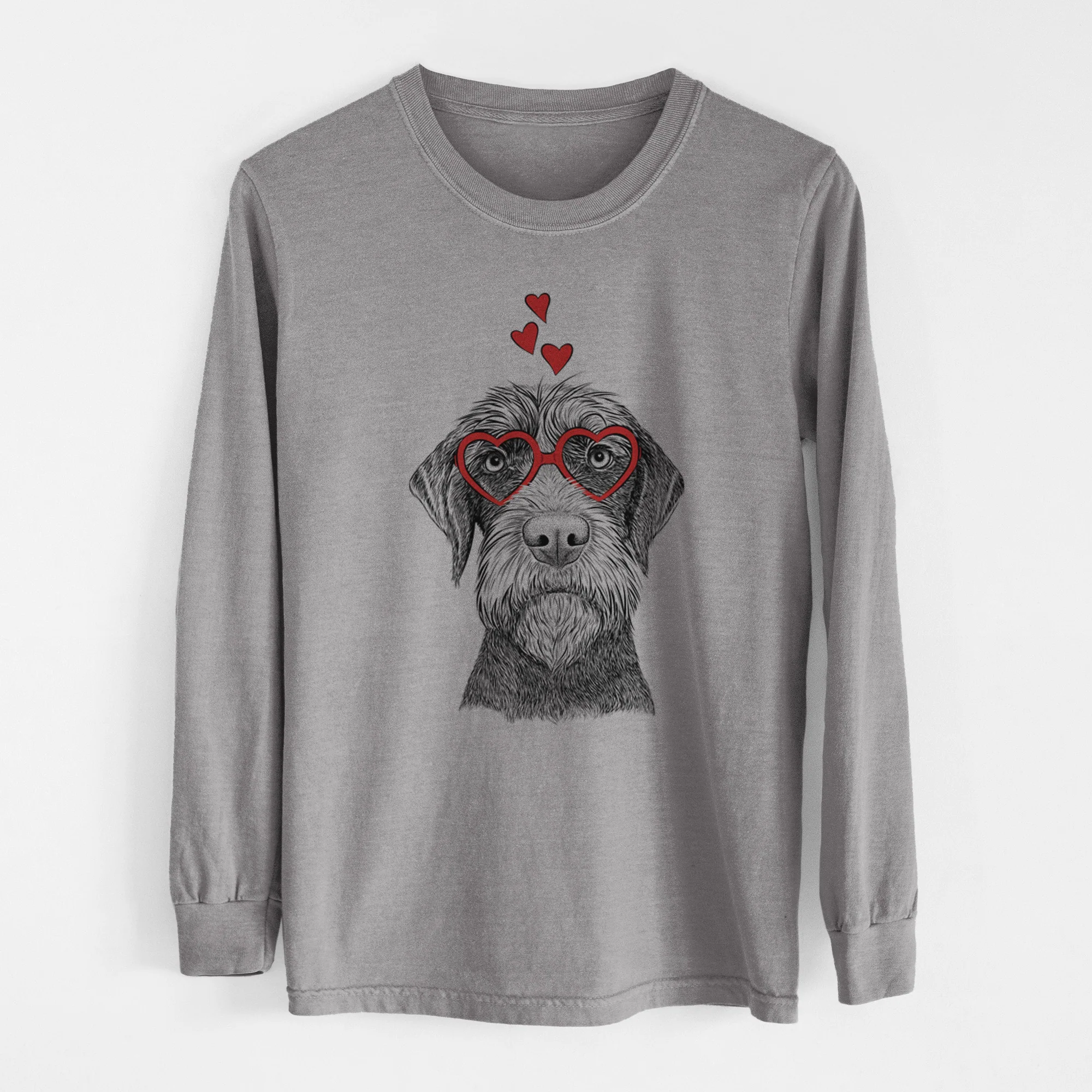 Valentine Oakley the Pudelpointer - Heavyweight 100% Cotton Long Sleeve - Image 7