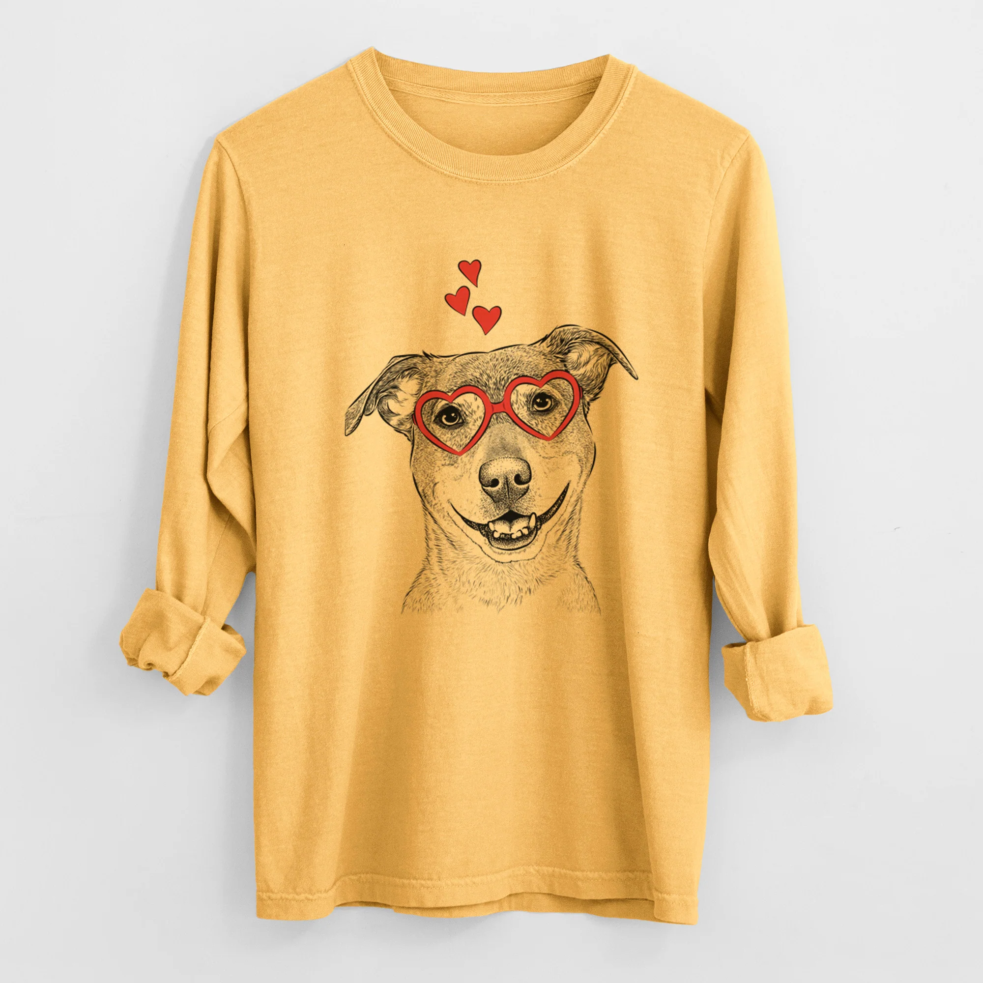 Valentine Reese the Mountain Cur - Heavyweight 100% Cotton Long Sleeve - Image 2