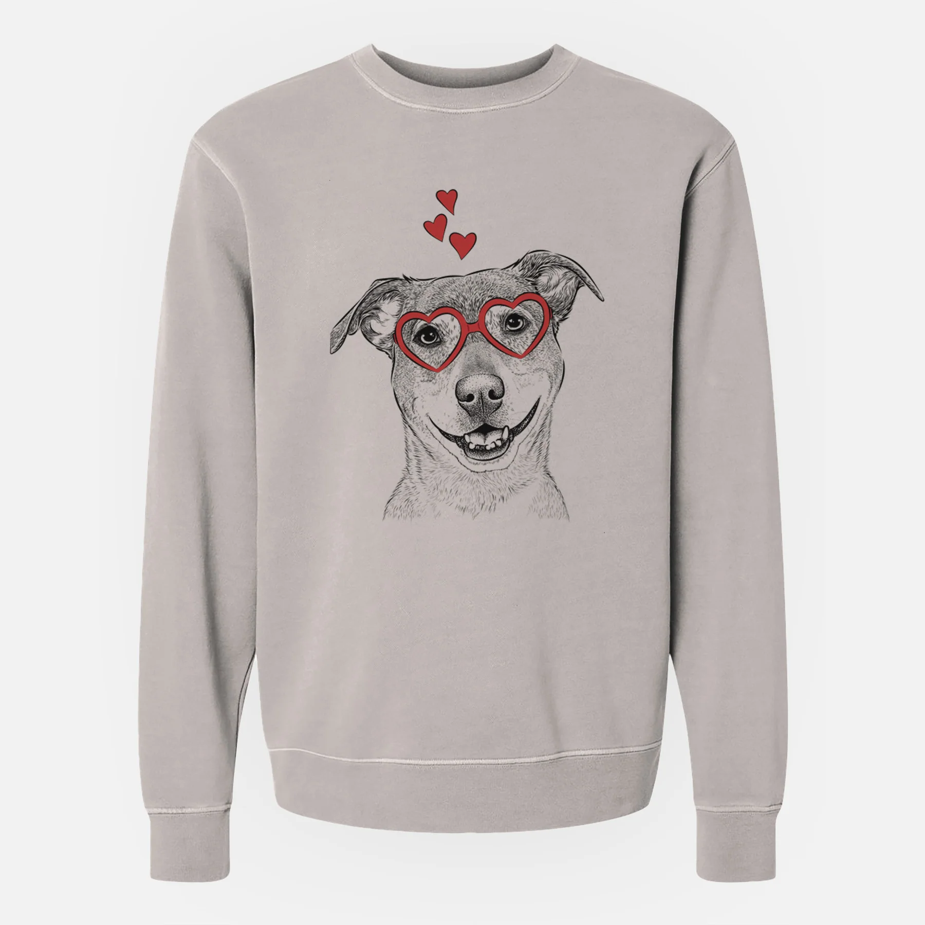 Valentine Reese the Mountain Cur - Unisex Pigment Dyed Crew Sweatshirt - Image 2
