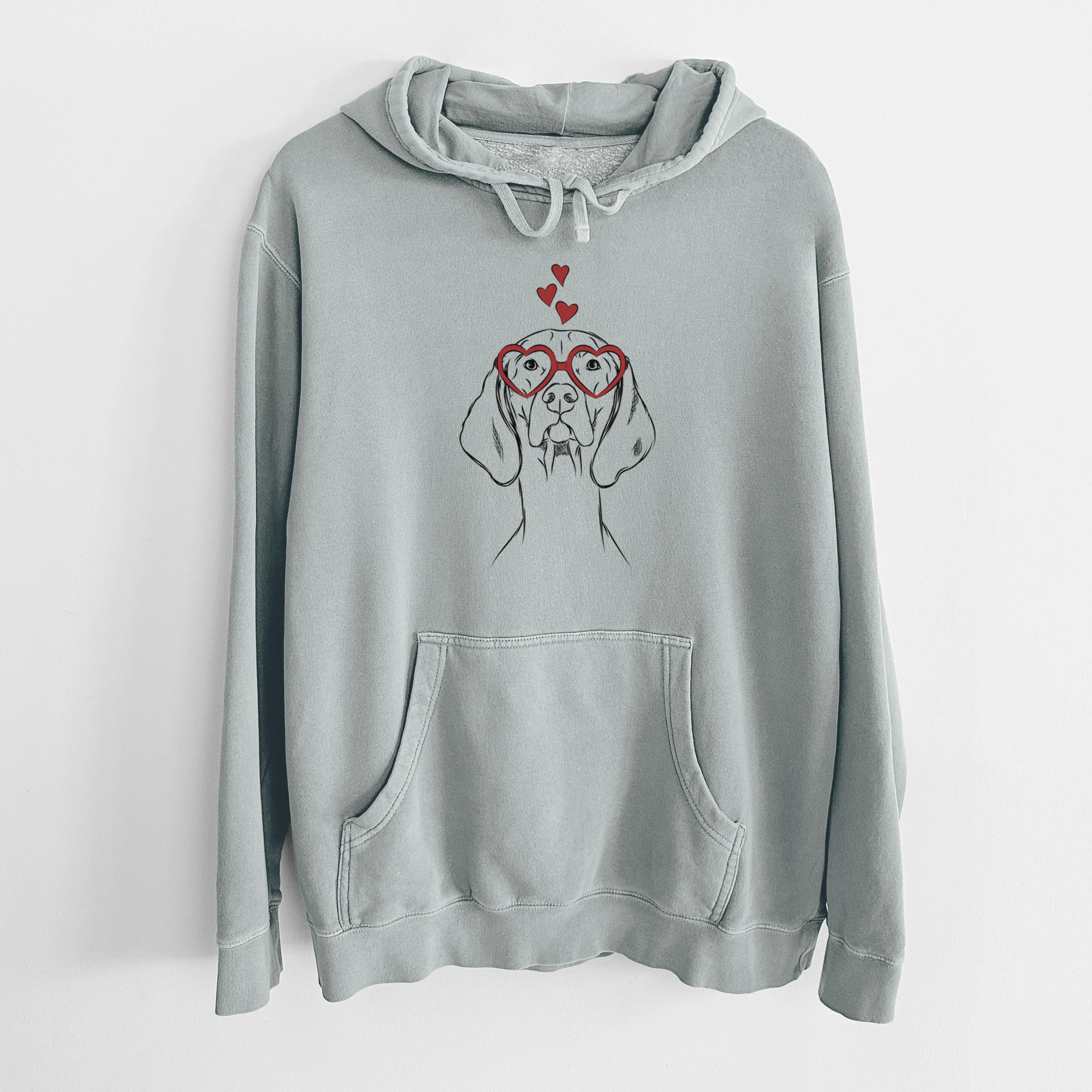 Valentine Sawyer the Vizsla - Unisex Pigment Dyed Hoodie - Image 7