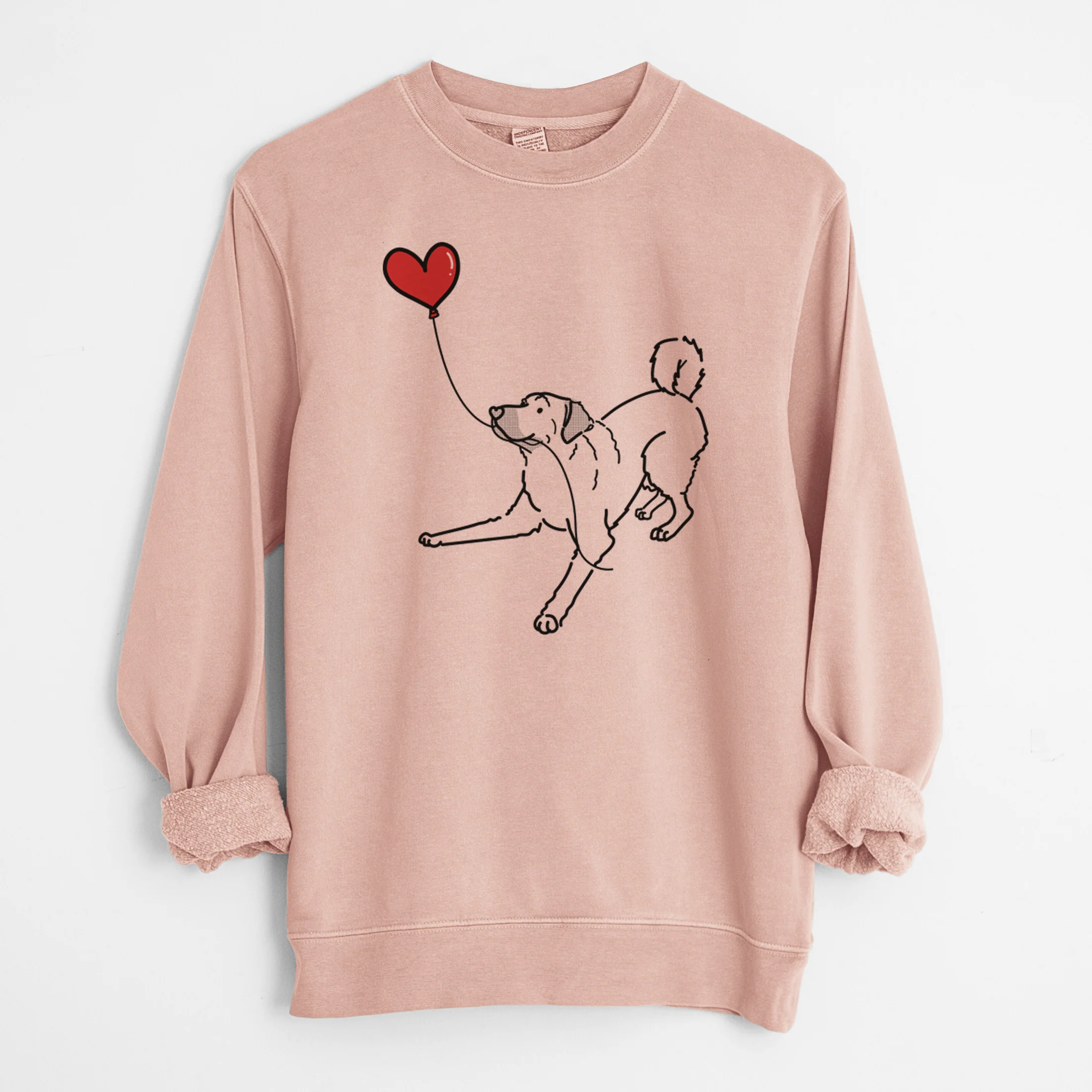 Anatolian Shepherd Heart String - Unisex Pigment Dyed Crew Sweatshirt - Image 8