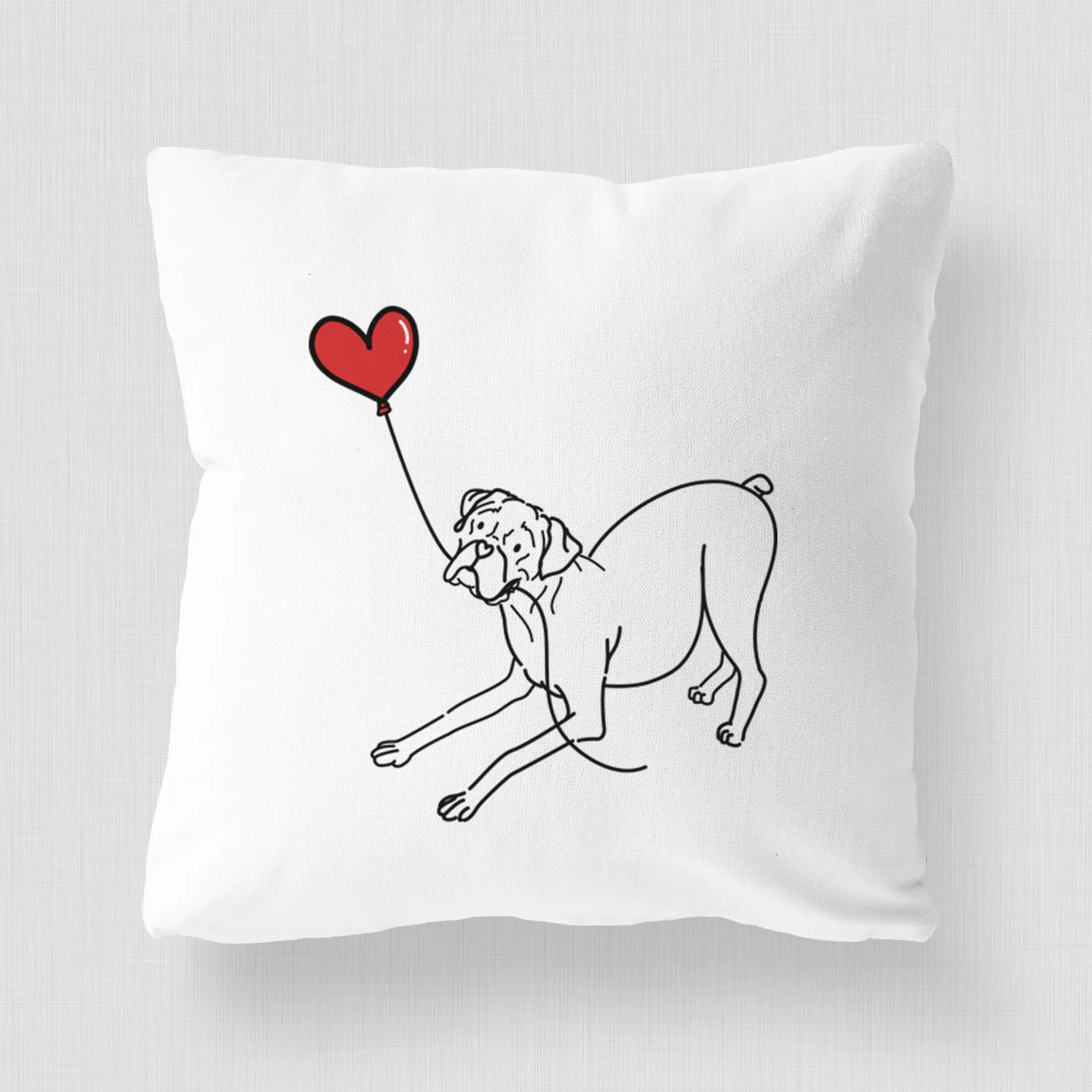 Boxer Heart String - Throw Pillow Cover - Image 4