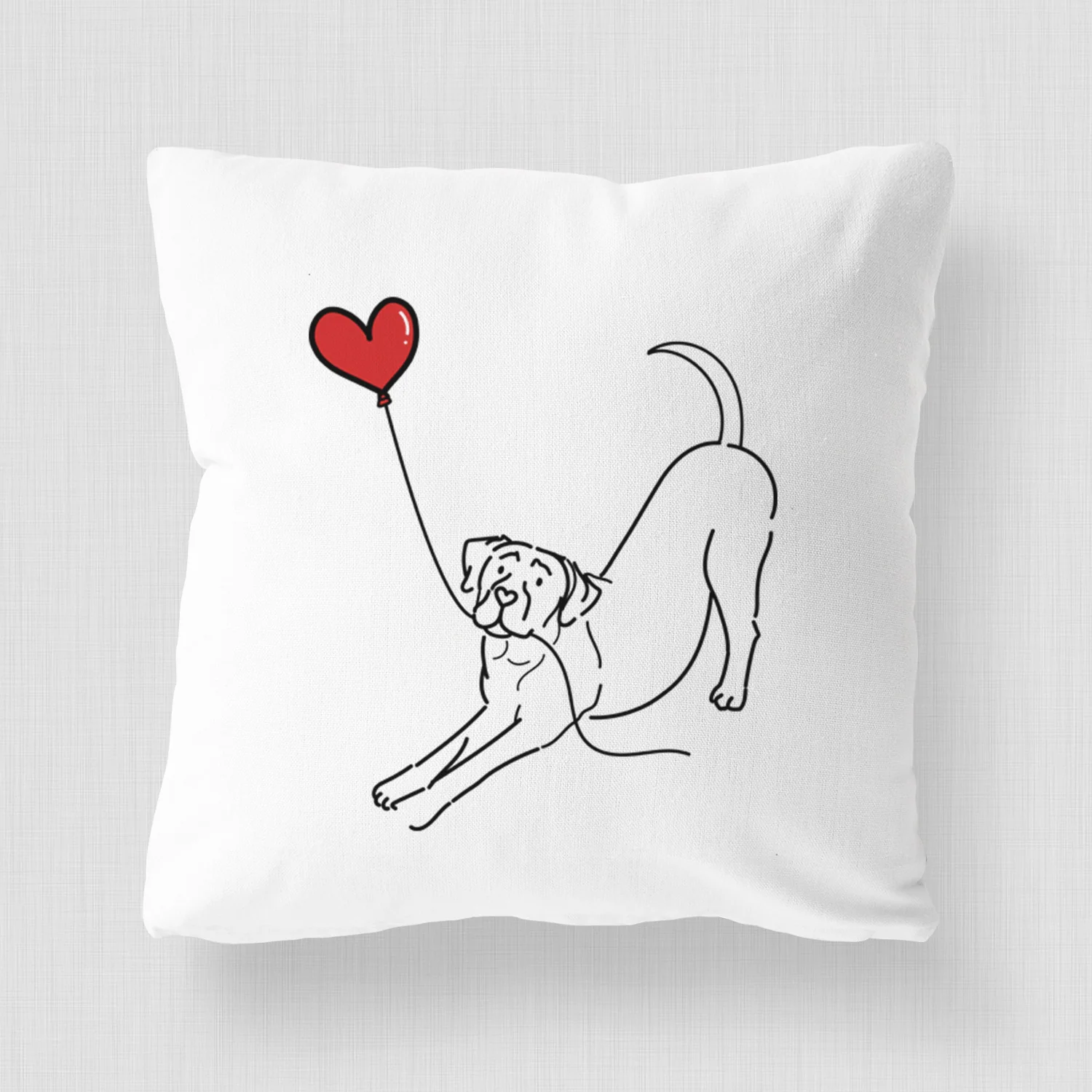 Cane Corso Heart String - Throw Pillow Cover - Image 4