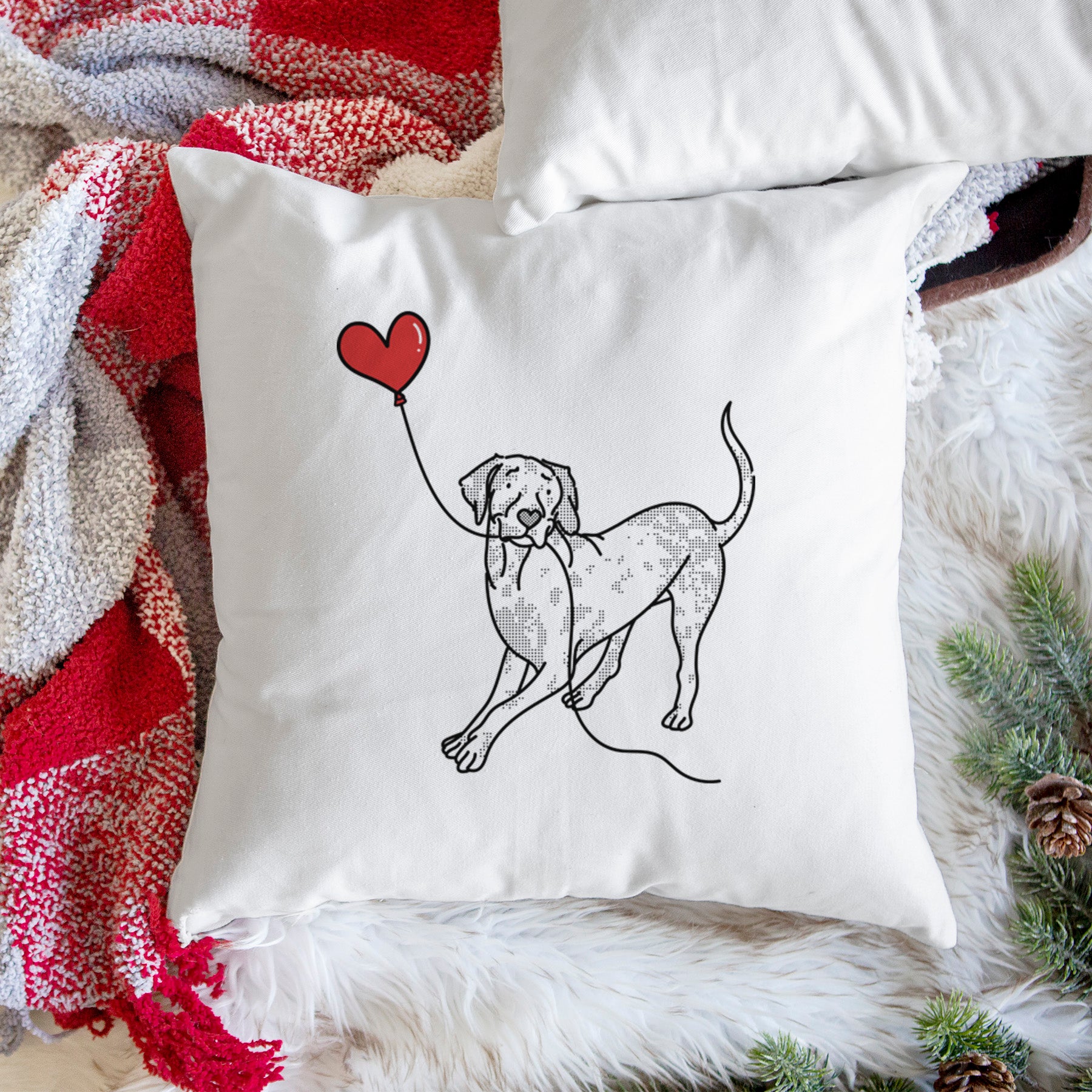 Catahoula Heart String - Throw Pillow Cover - Image 3